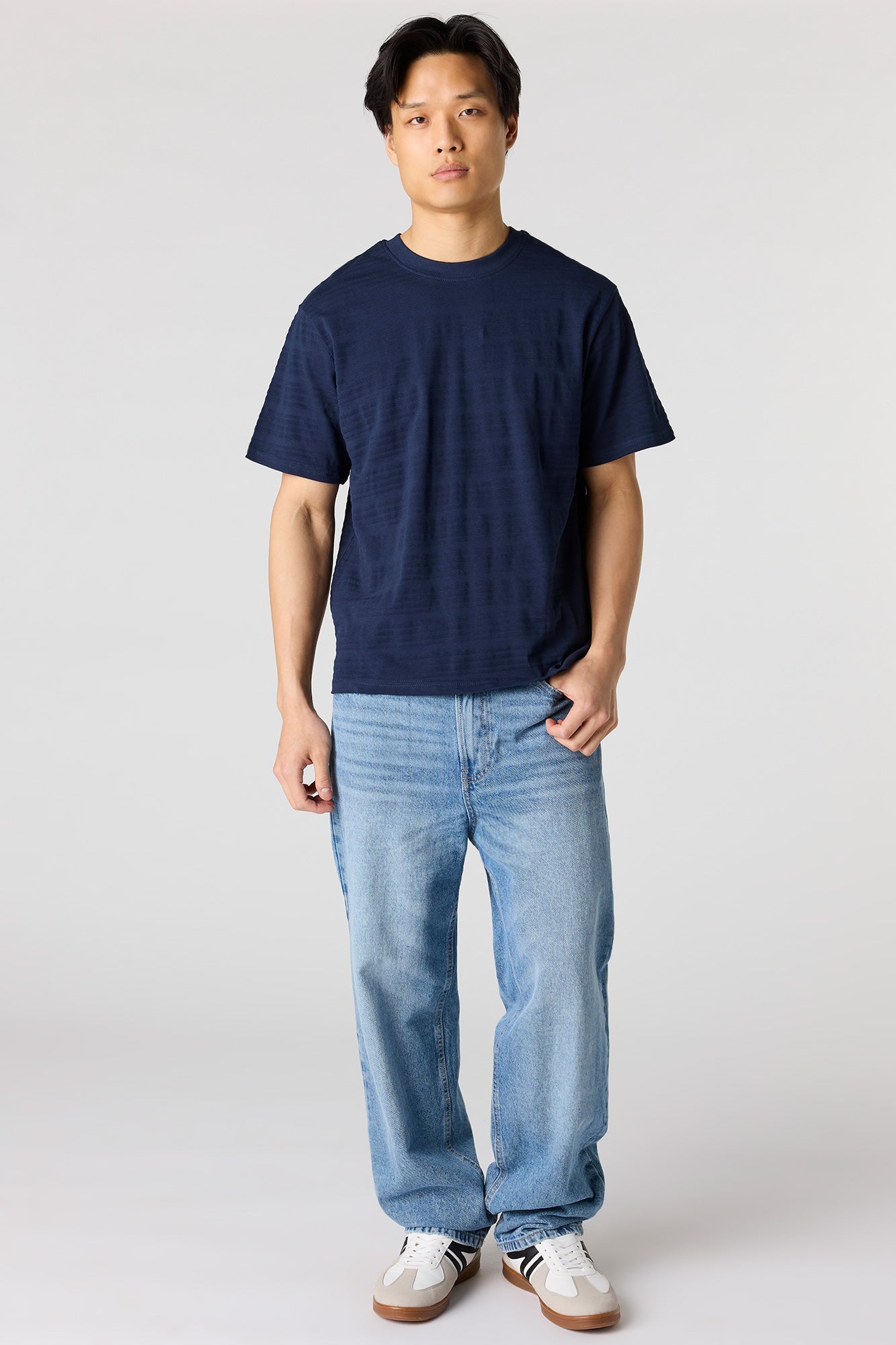 Textured Striped T-Shirt