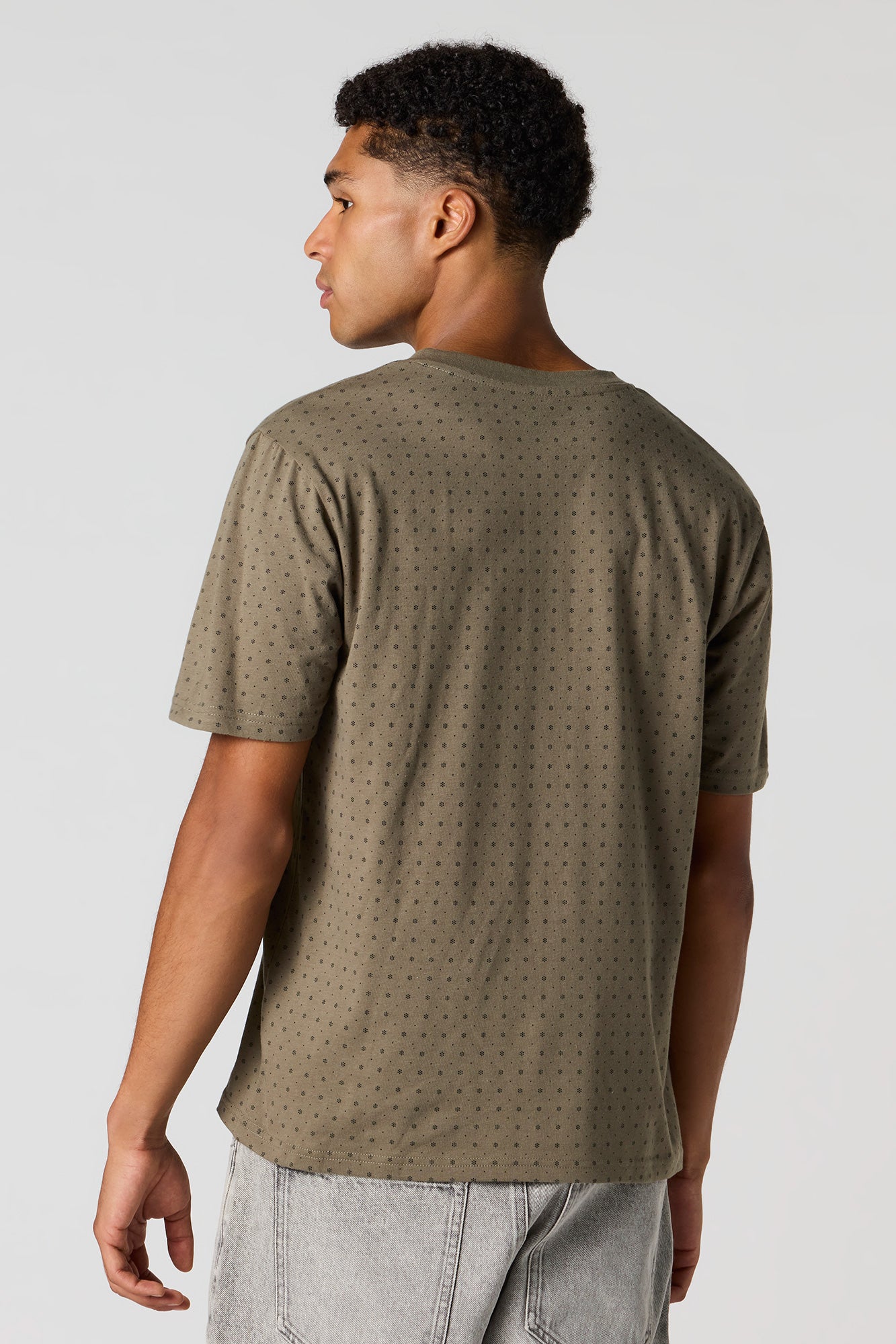 Premium Heavyweight Cotton Printed Henley T-Shirt