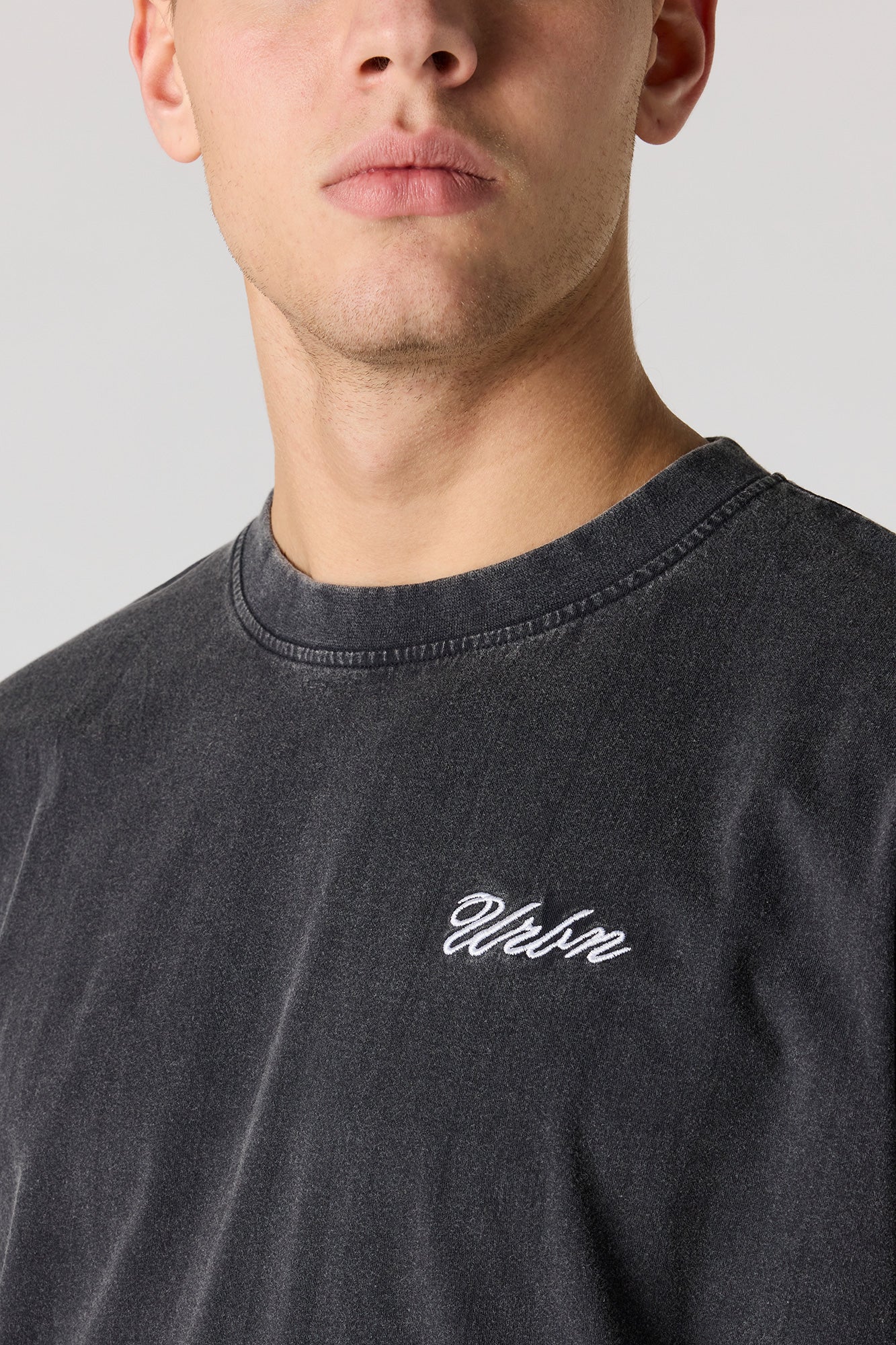 Embroidered Washed Relaxed T-Shirt