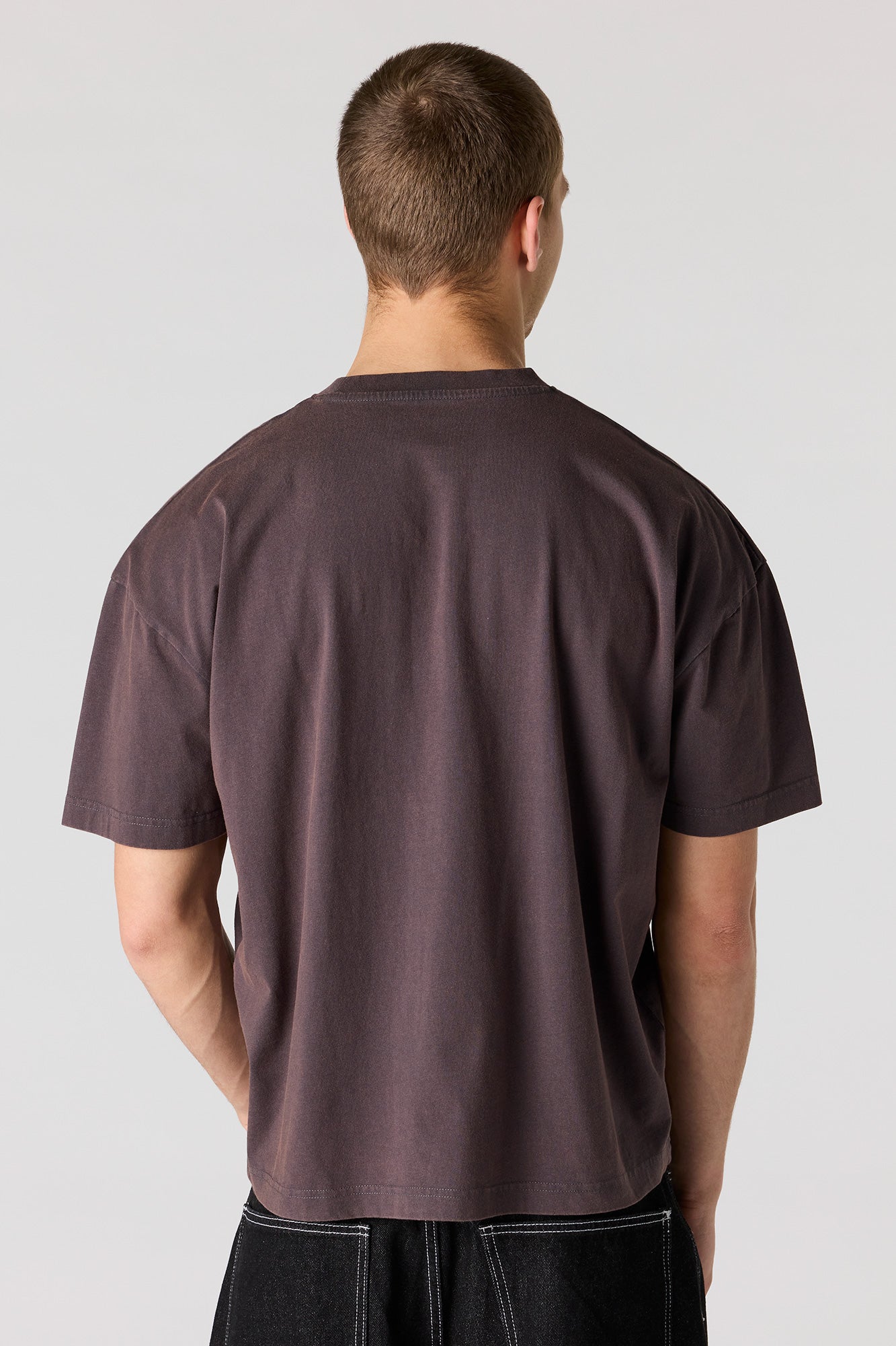 Embroidered Washed Relaxed T-Shirt