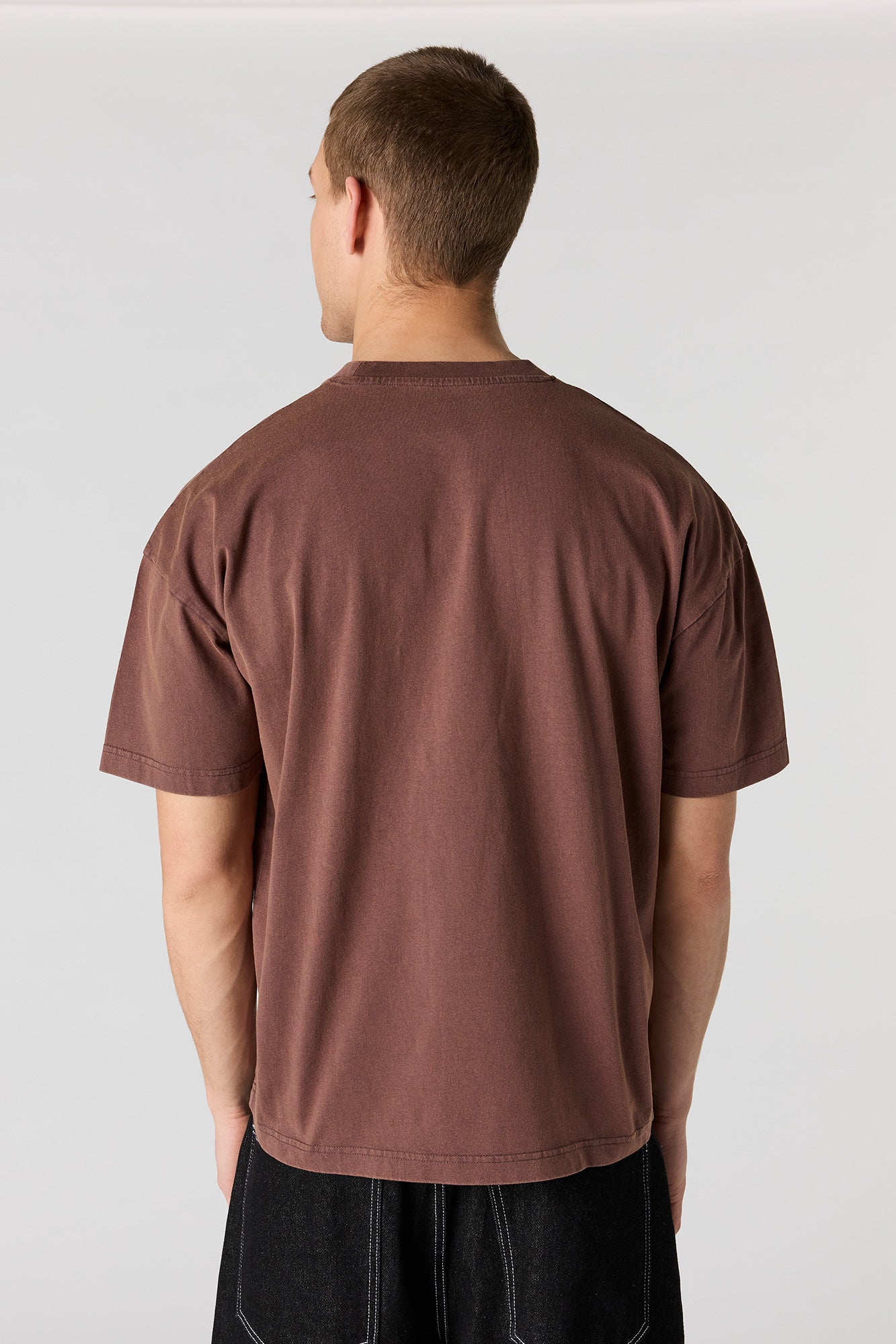 Embroidered Washed Relaxed T-Shirt