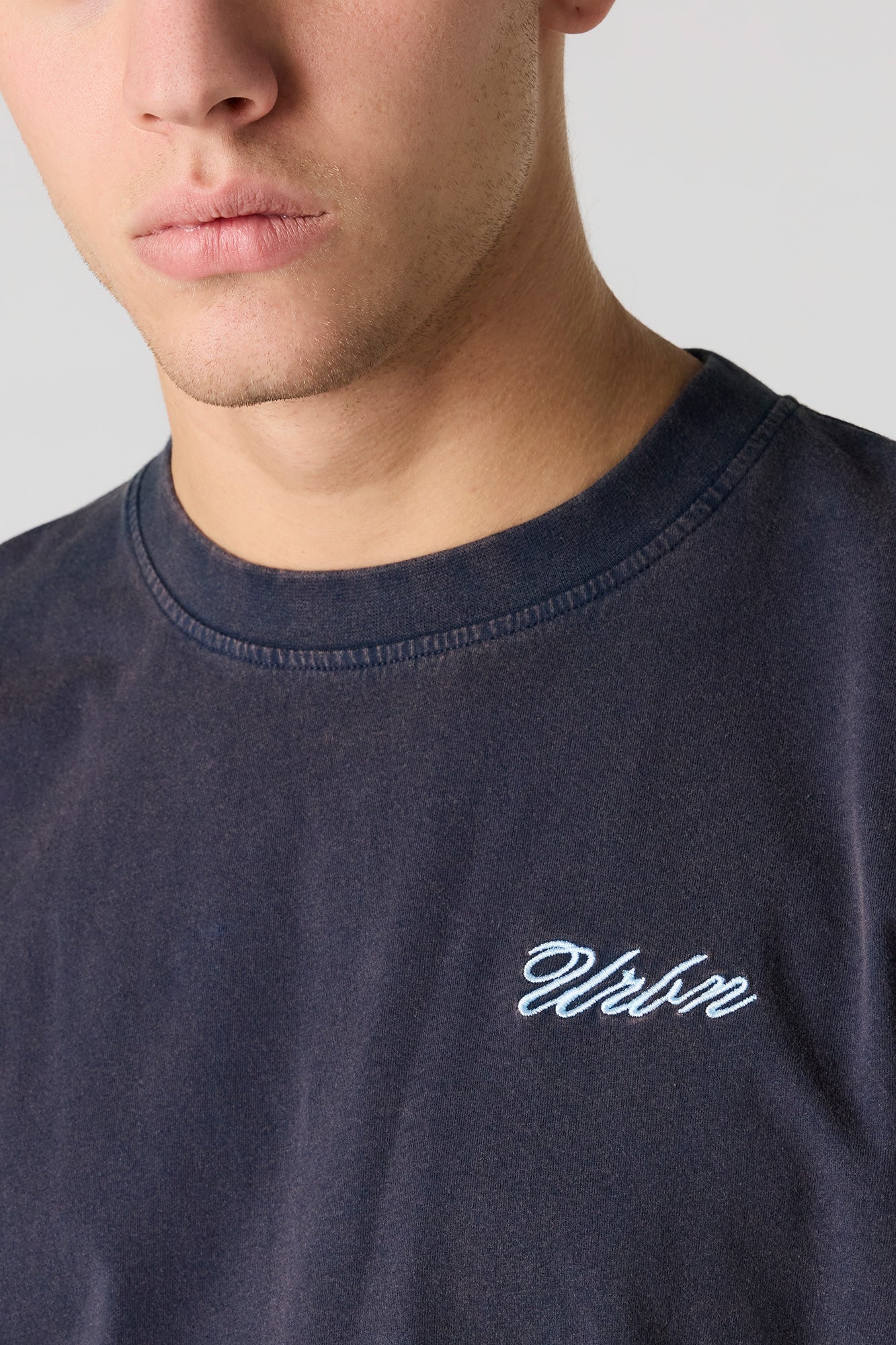 Embroidered Washed Relaxed T-Shirt