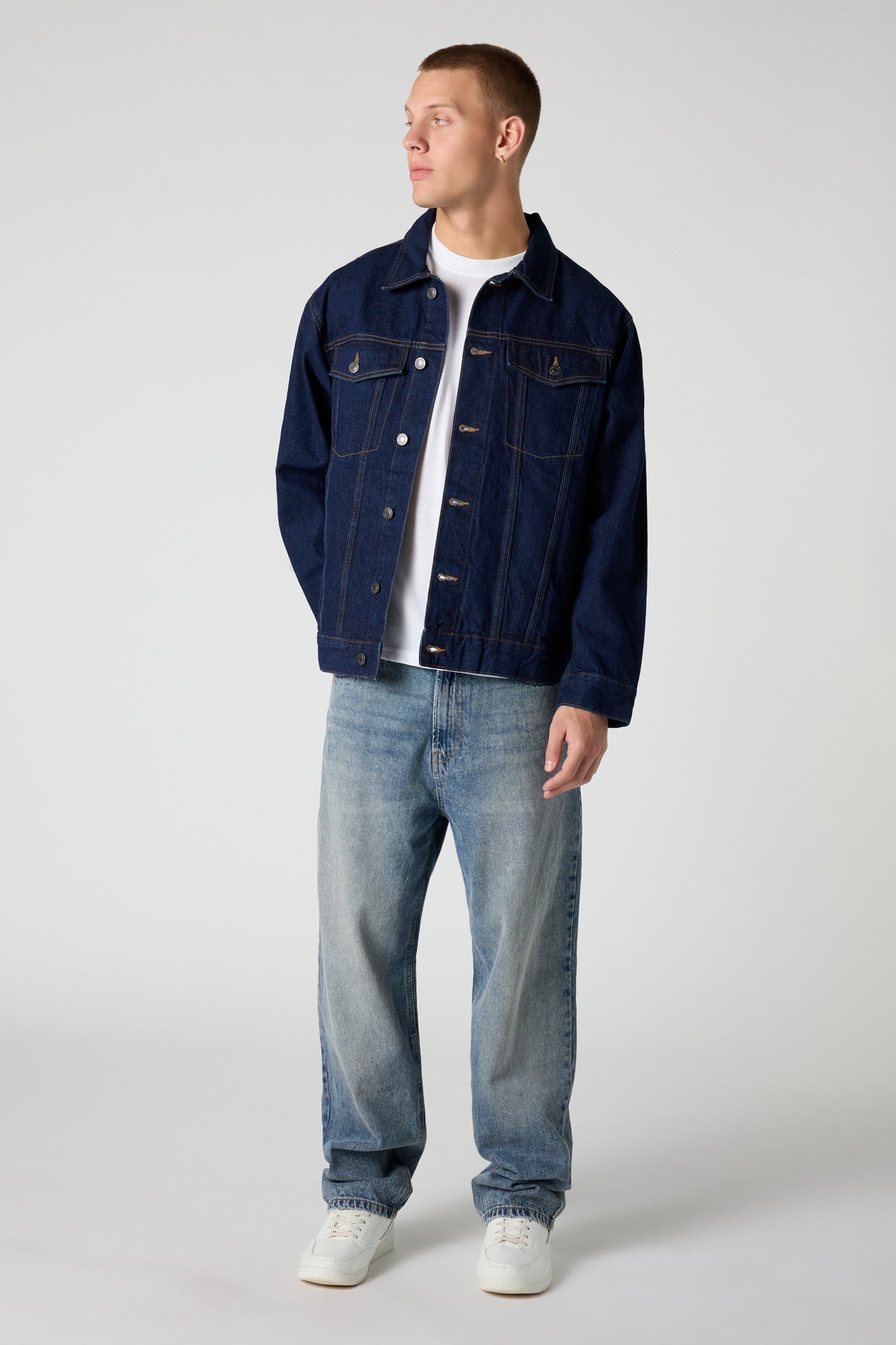 Relaxed Denim Trucker Jacket