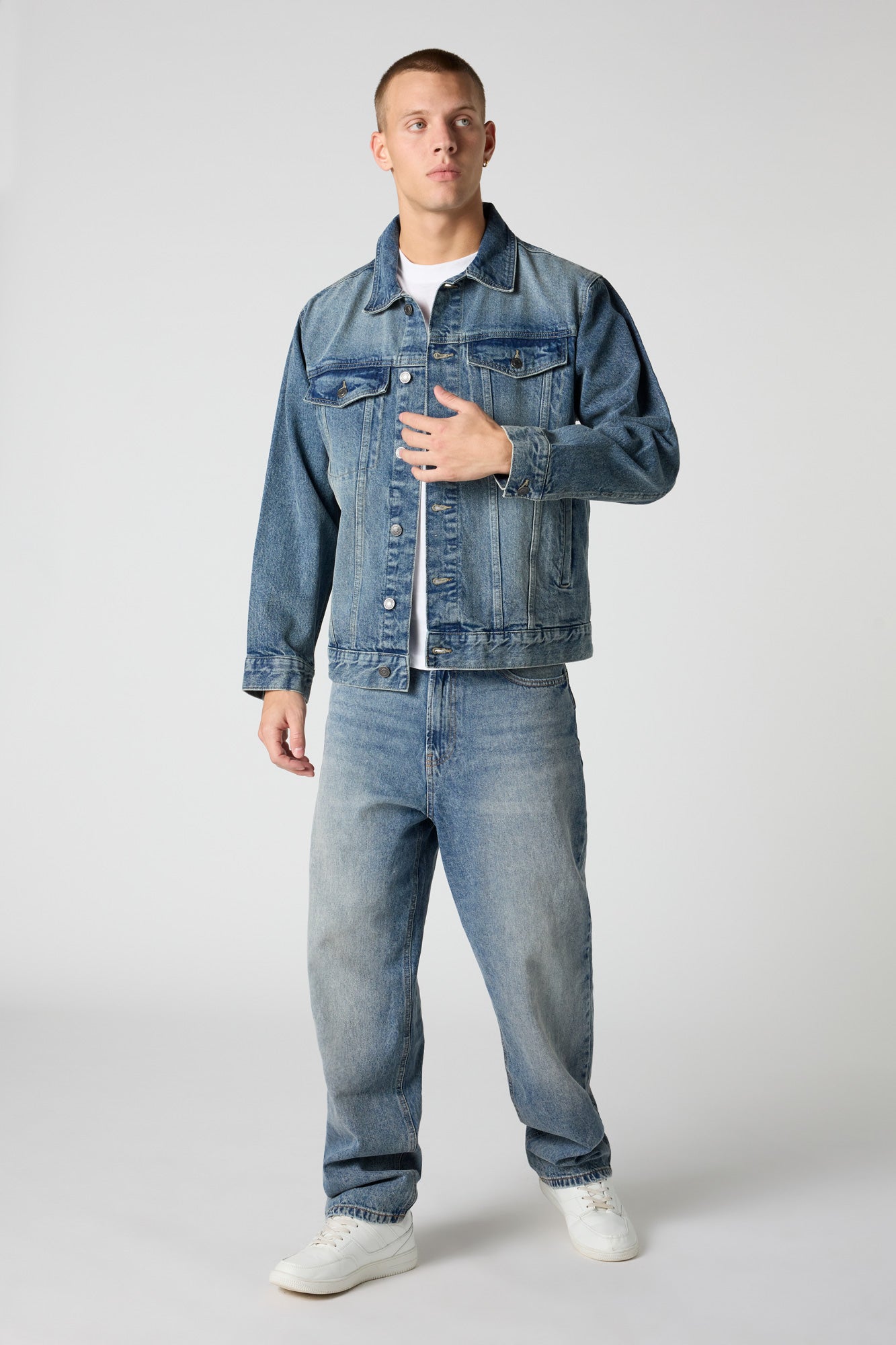Relaxed Denim Trucker Jacket