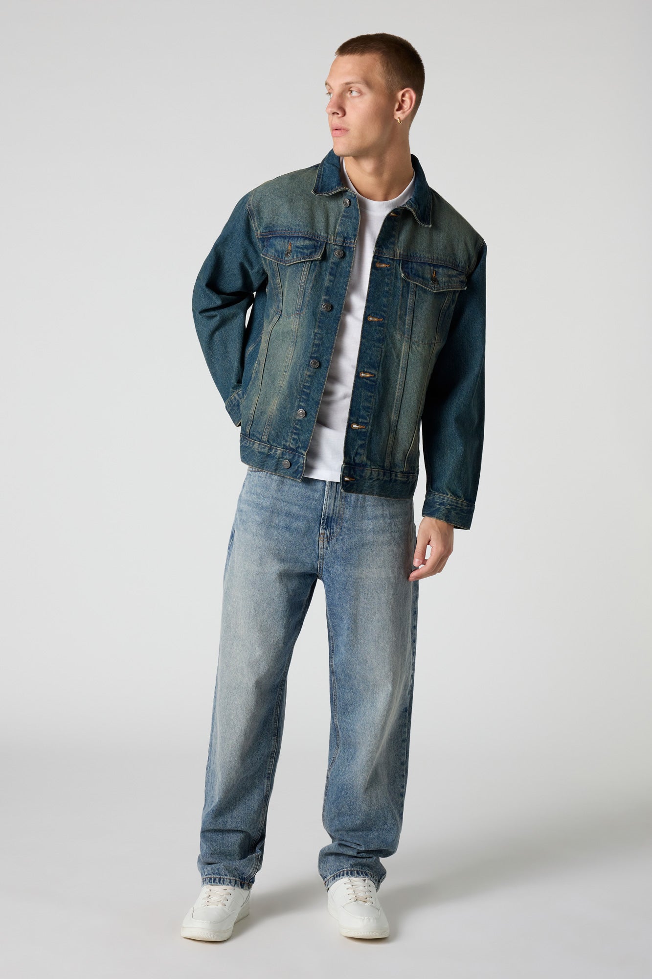 Relaxed Denim Trucker Jacket