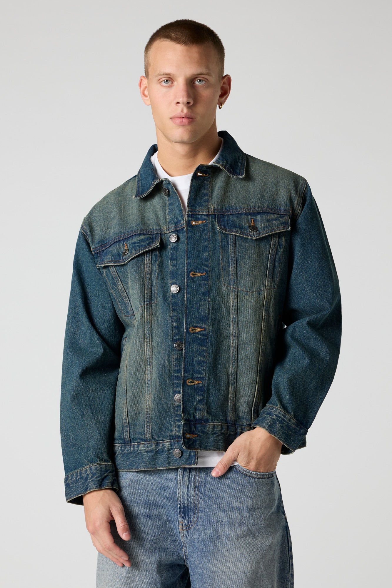 Relaxed Denim Trucker Jacket