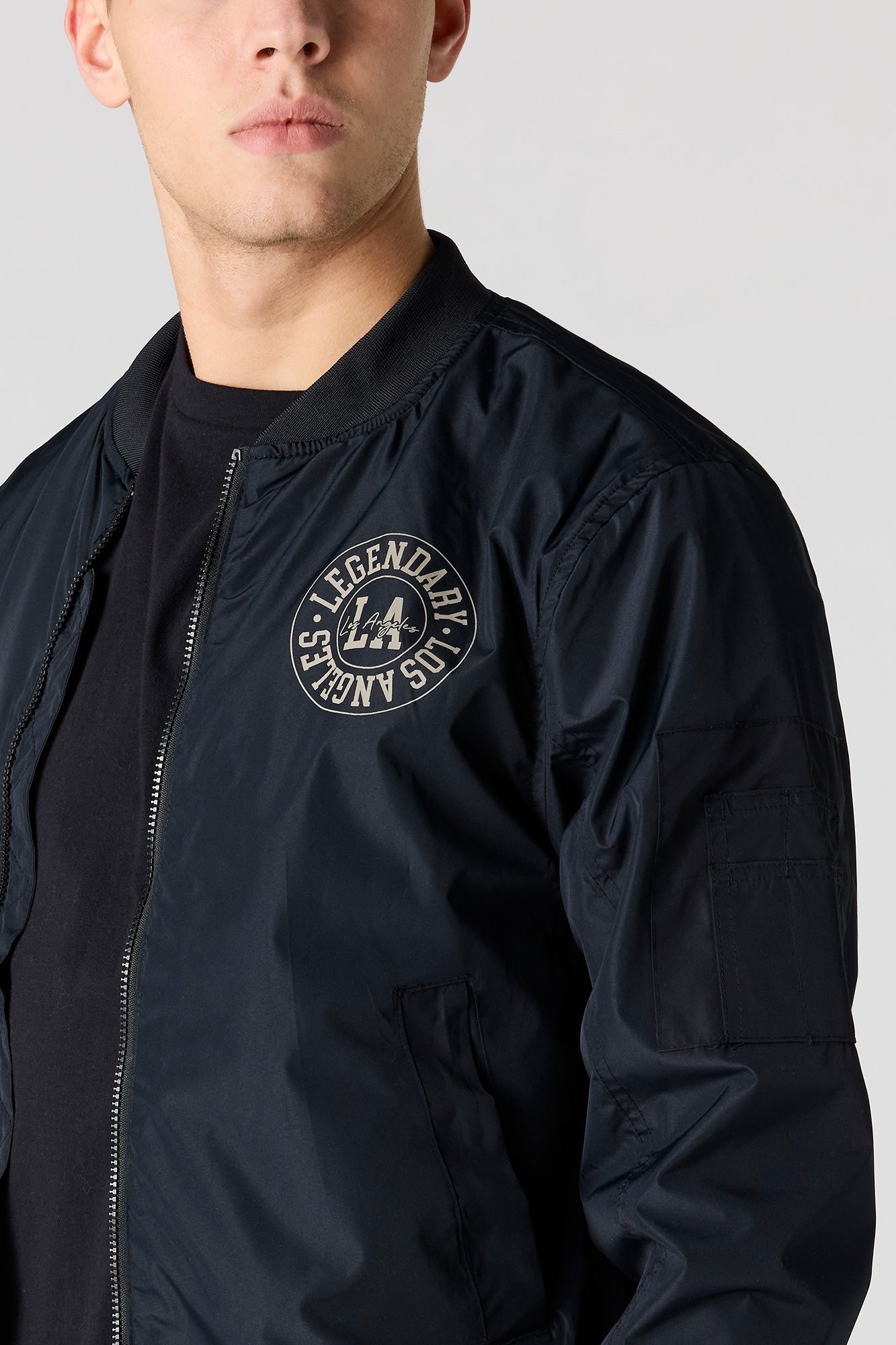 Graphic Bomber Jacket