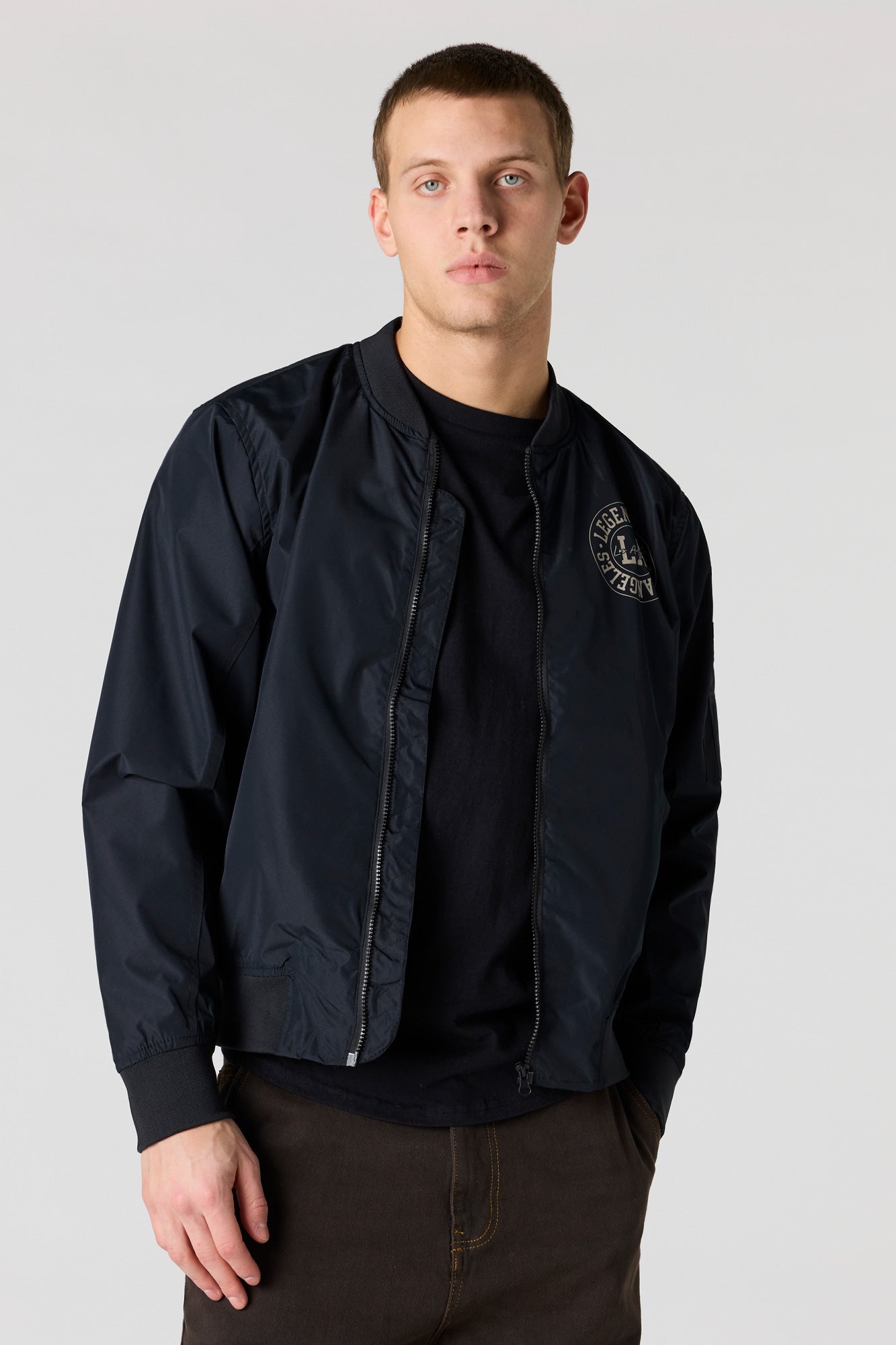 Graphic Bomber Jacket
