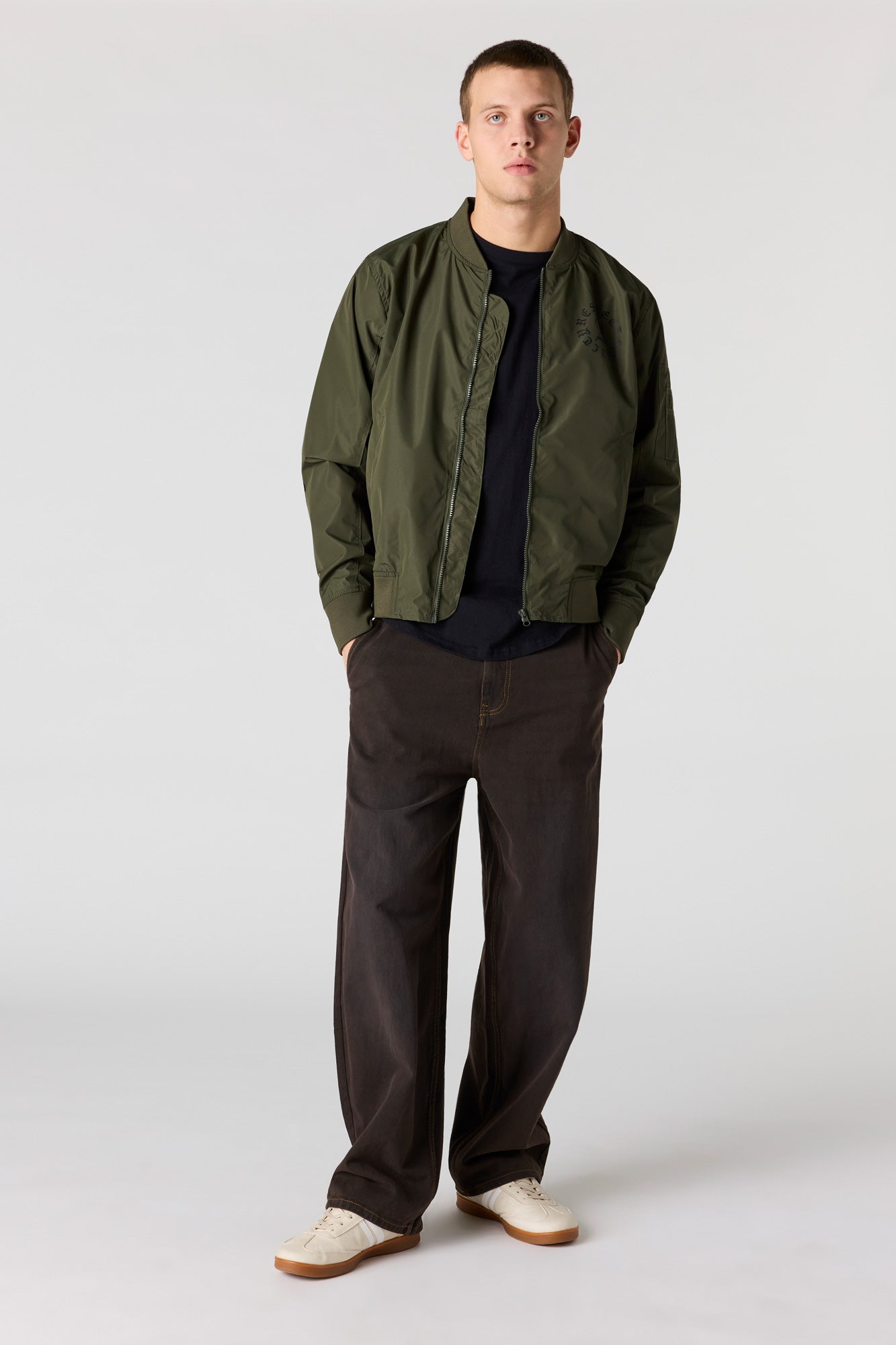 Graphic Bomber Jacket