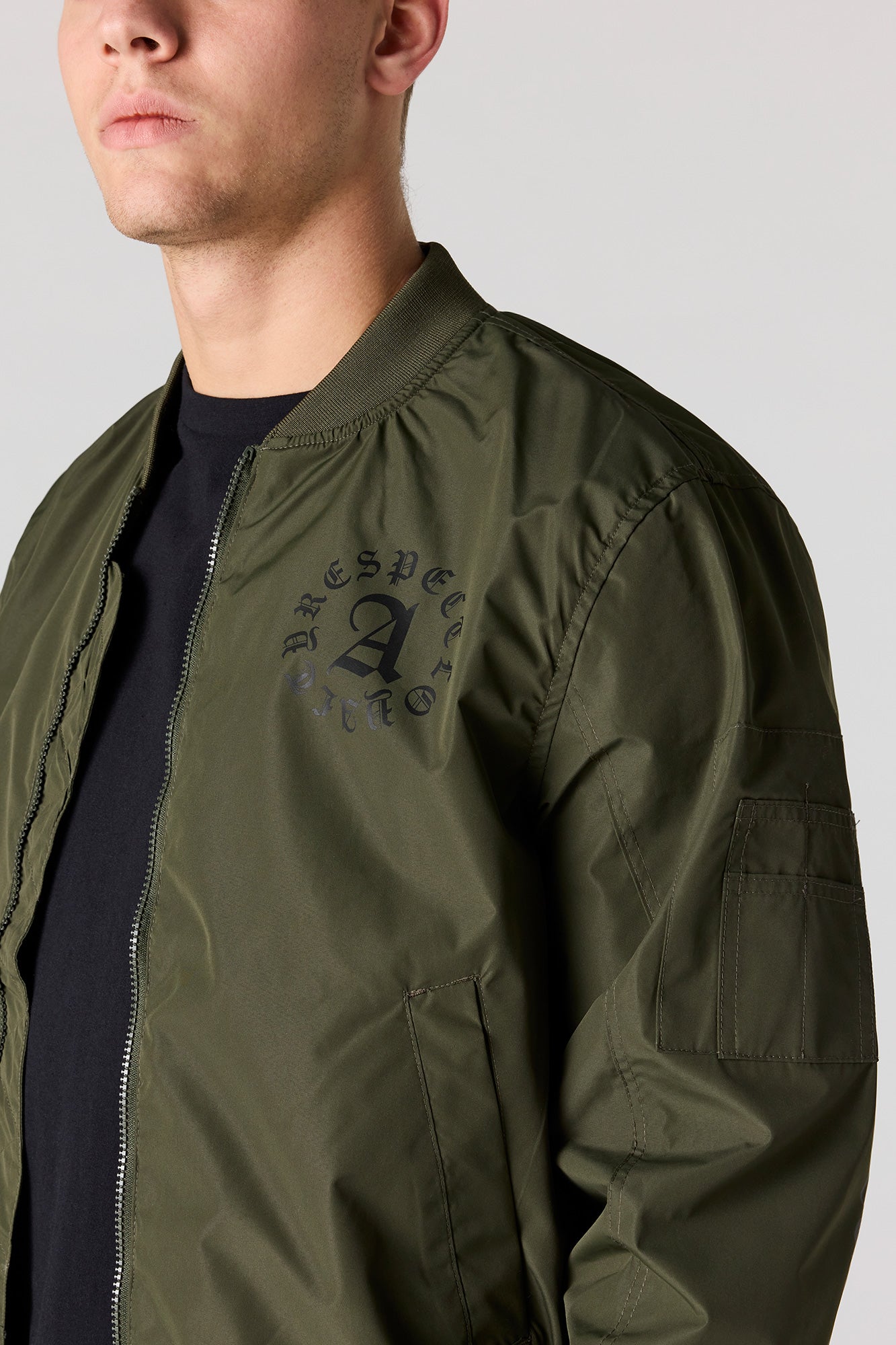 Graphic Bomber Jacket