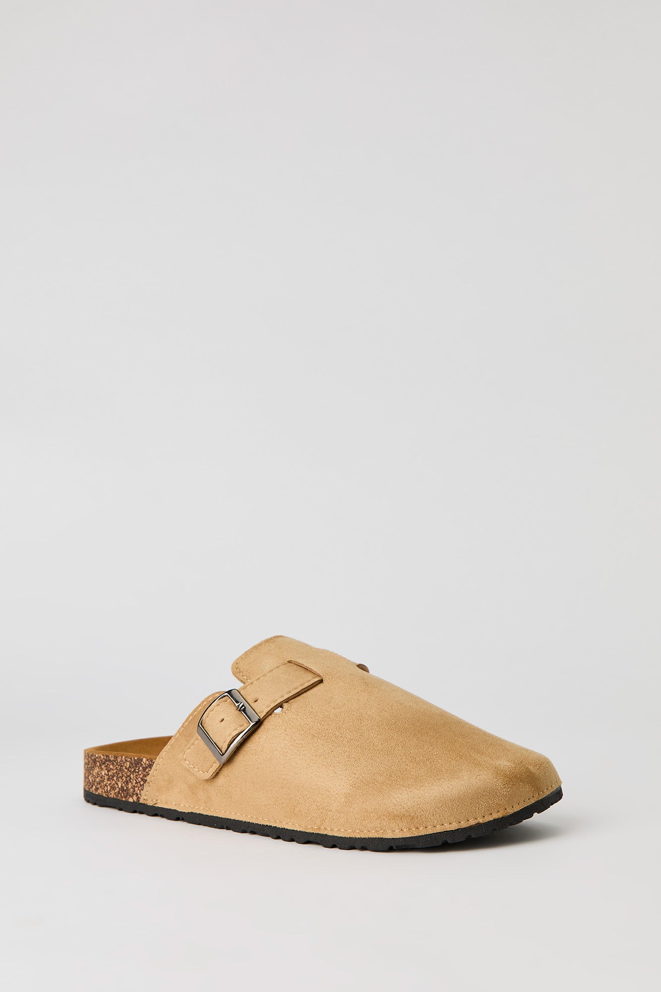 Faux Suede Clog Sandal
