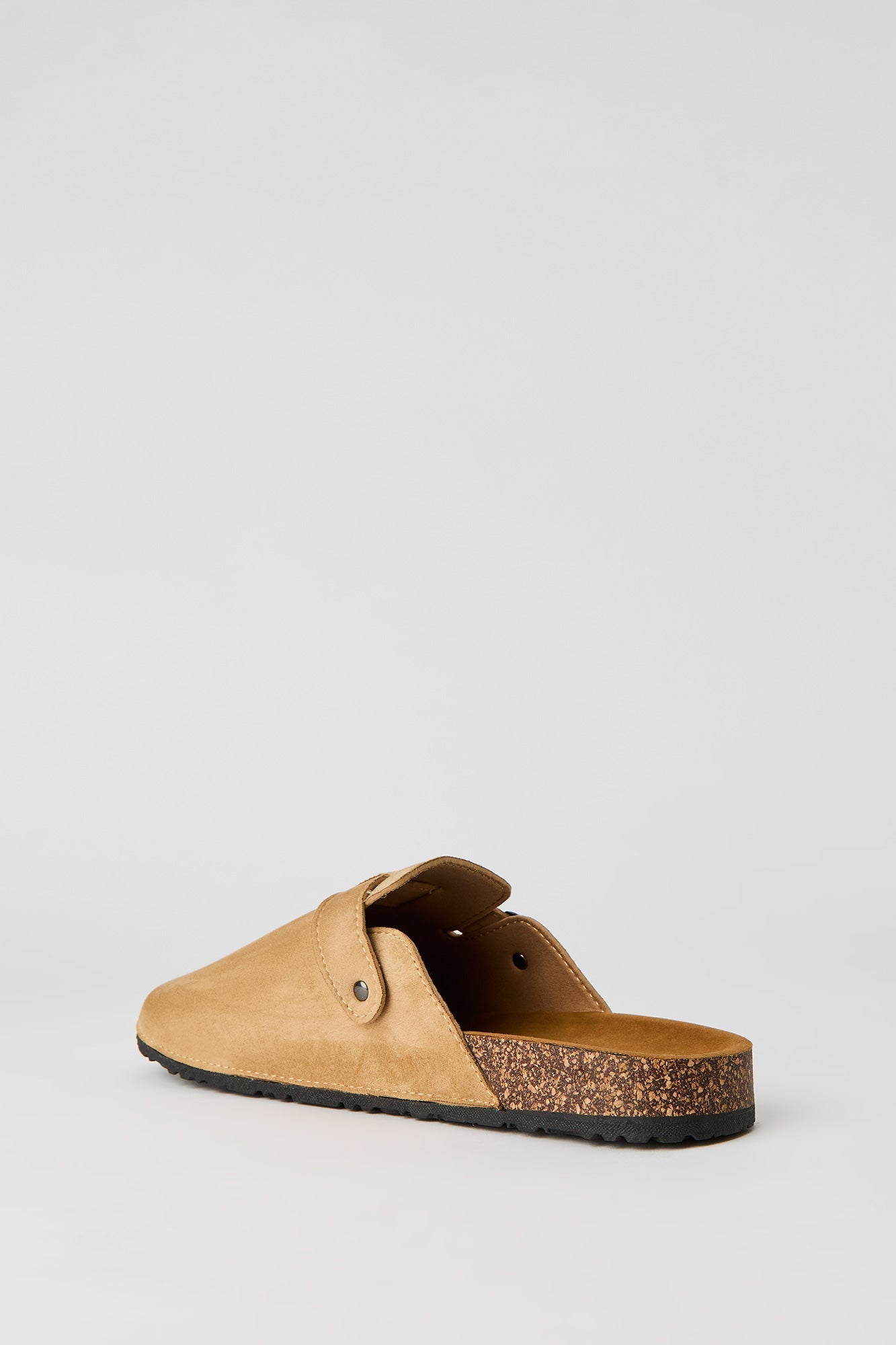 Faux Suede Clog Sandal