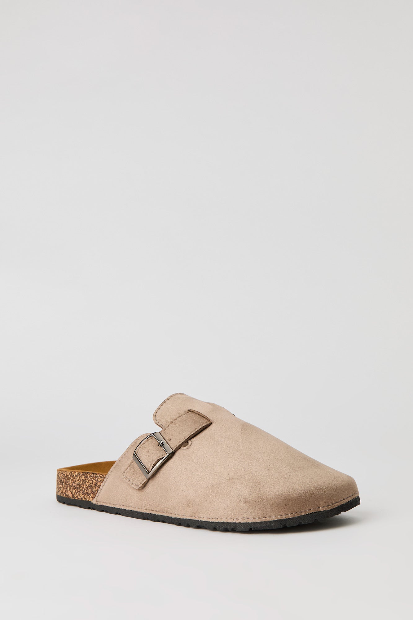 Faux Suede Clog Sandal