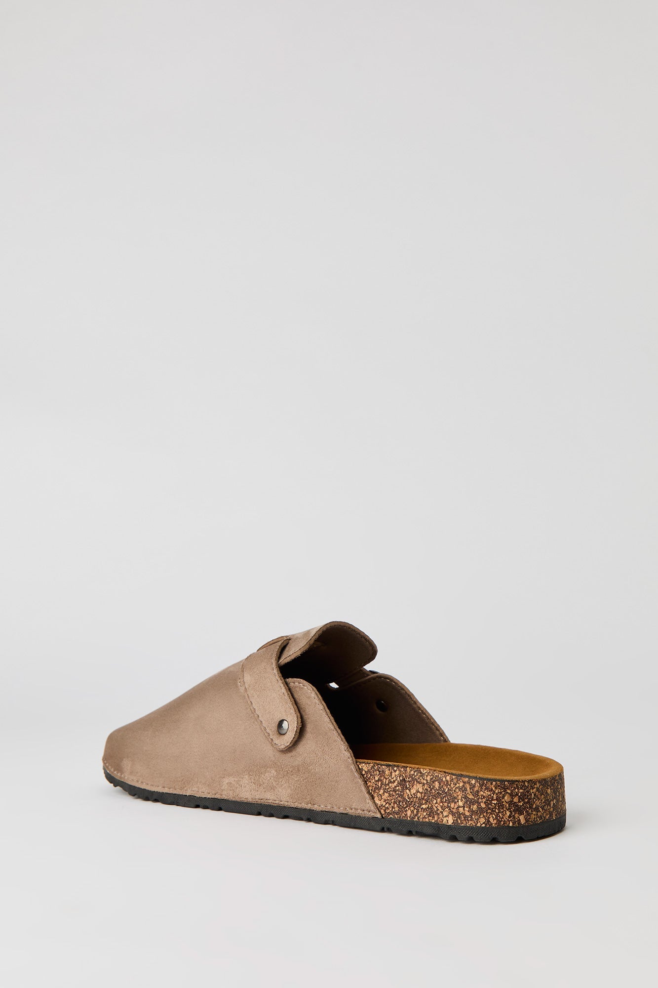 Faux Suede Clog Sandal