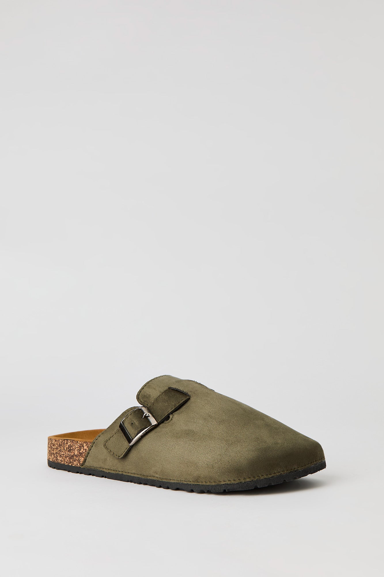 Faux Suede Clog Sandal