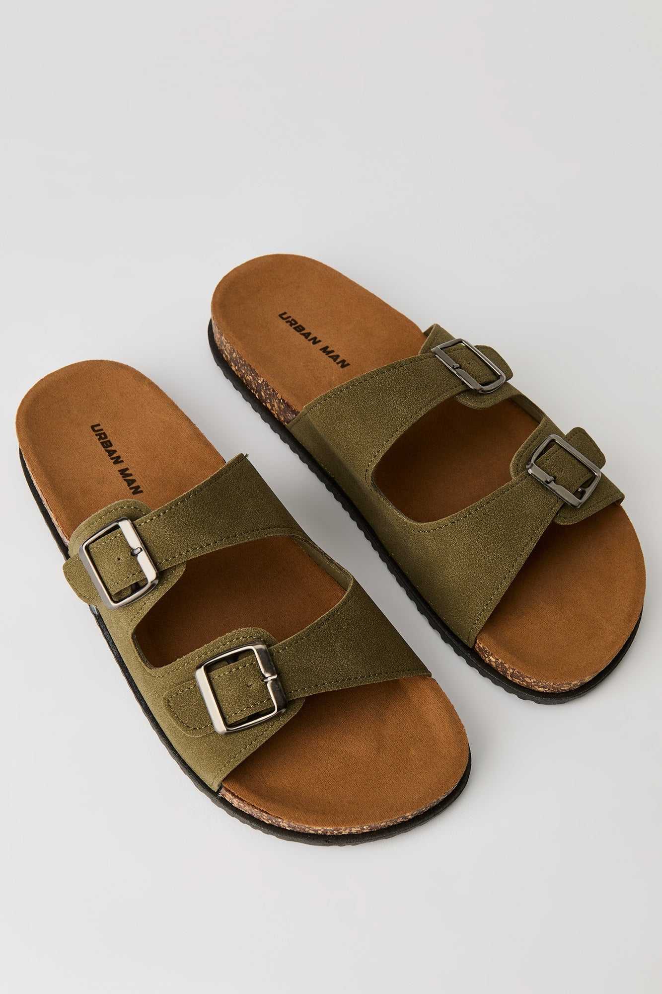Double Buckle Cork Sandal