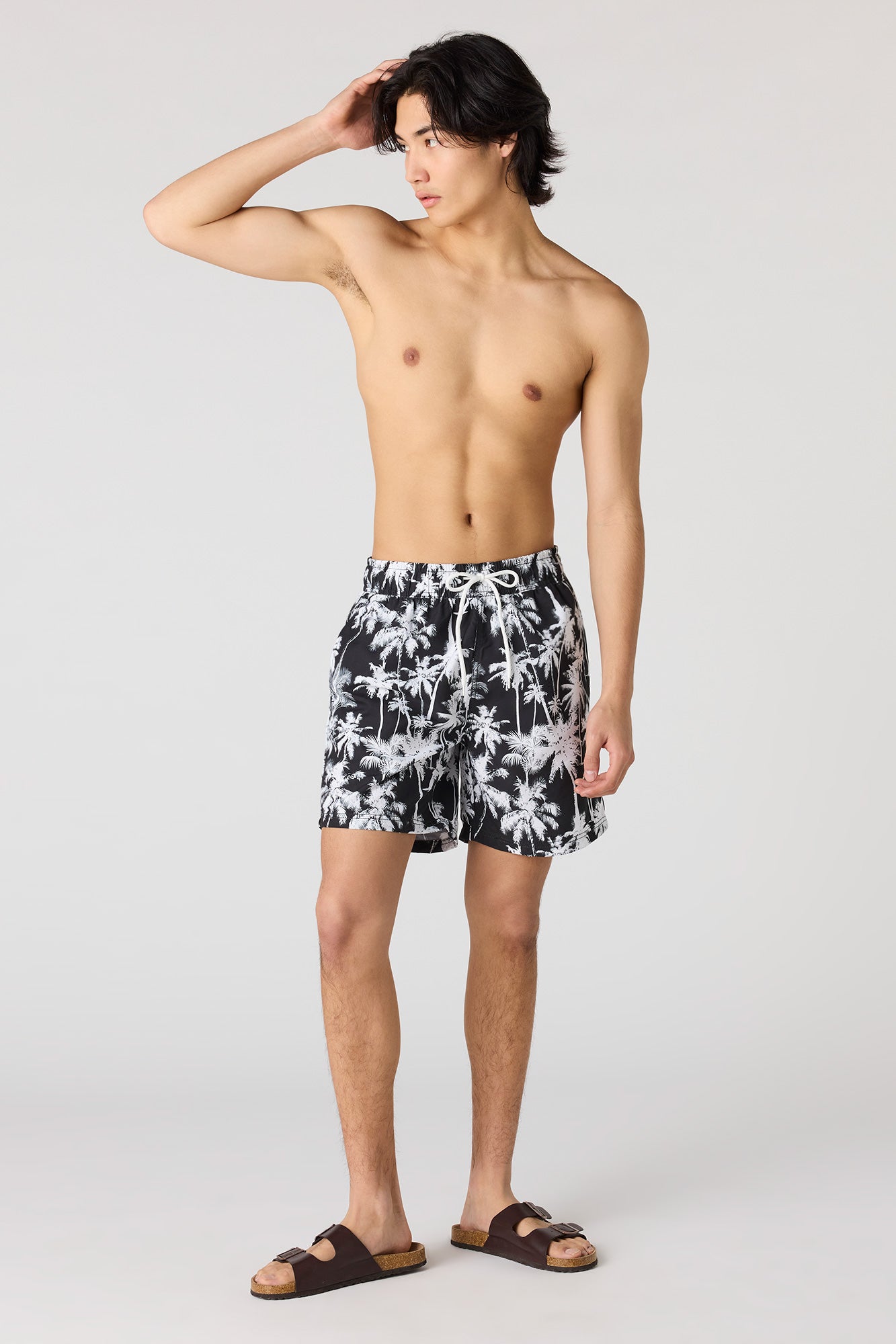 Printed Drawstring Swim Short