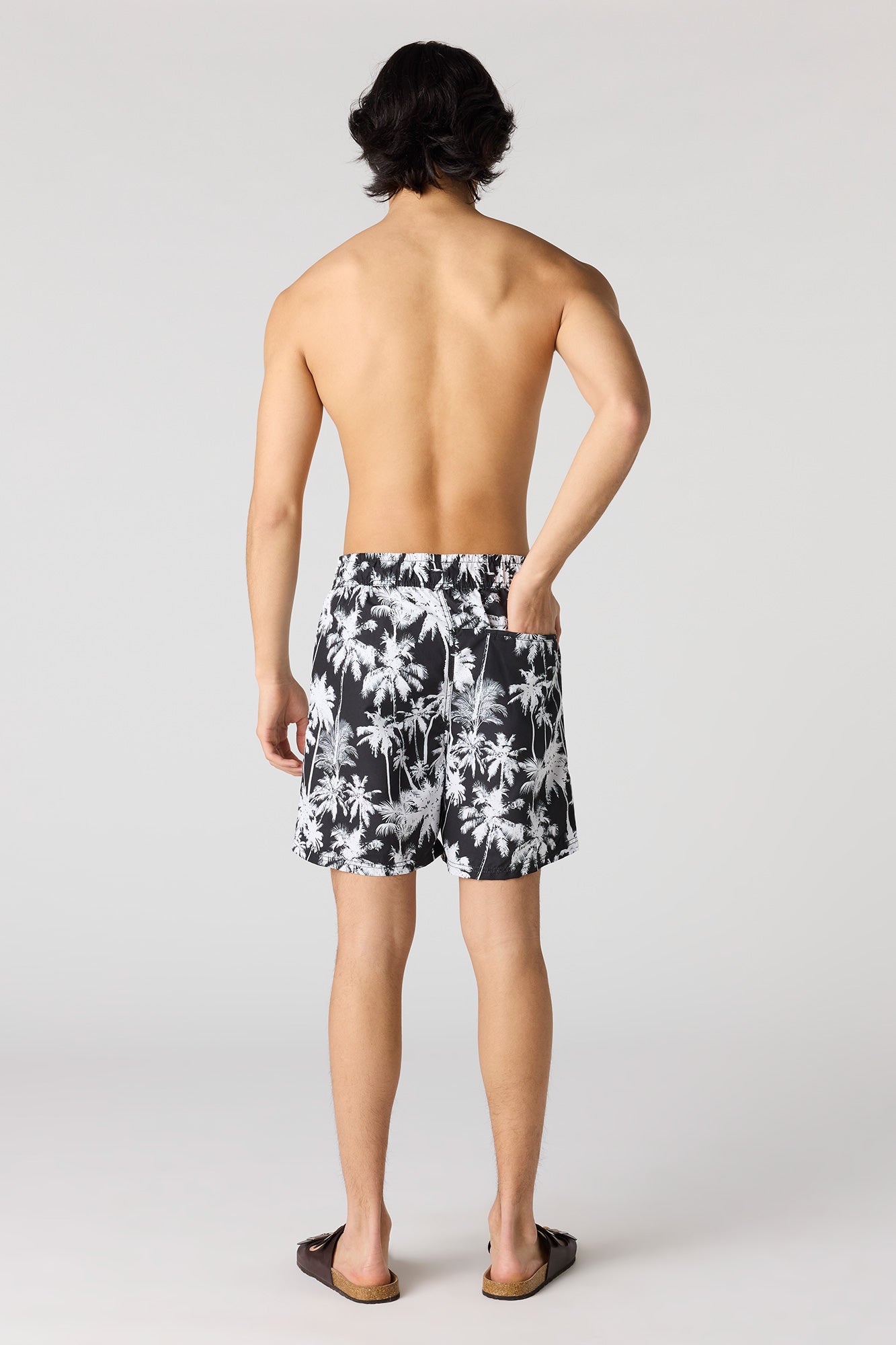 Printed Drawstring Swim Short