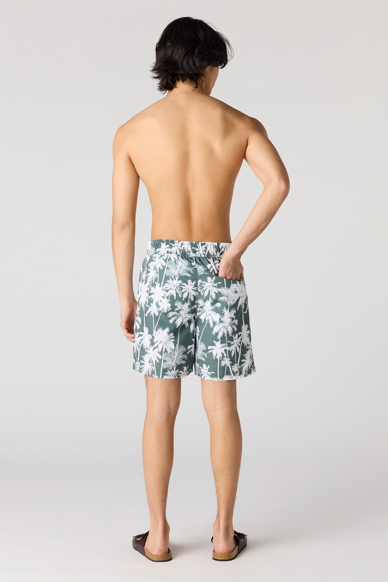 Printed Drawstring Swim Short