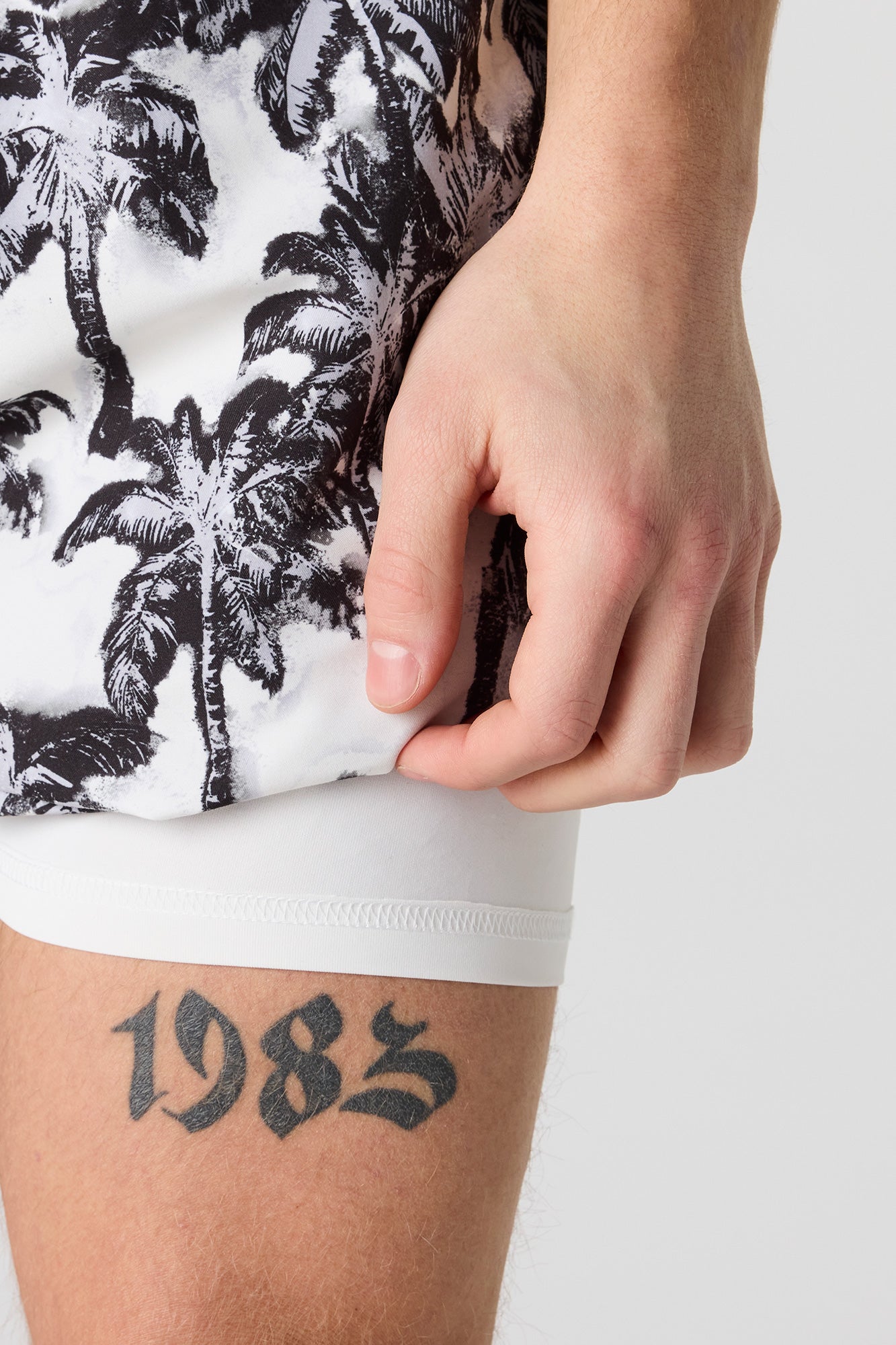 Palm Tree Print Swim Short