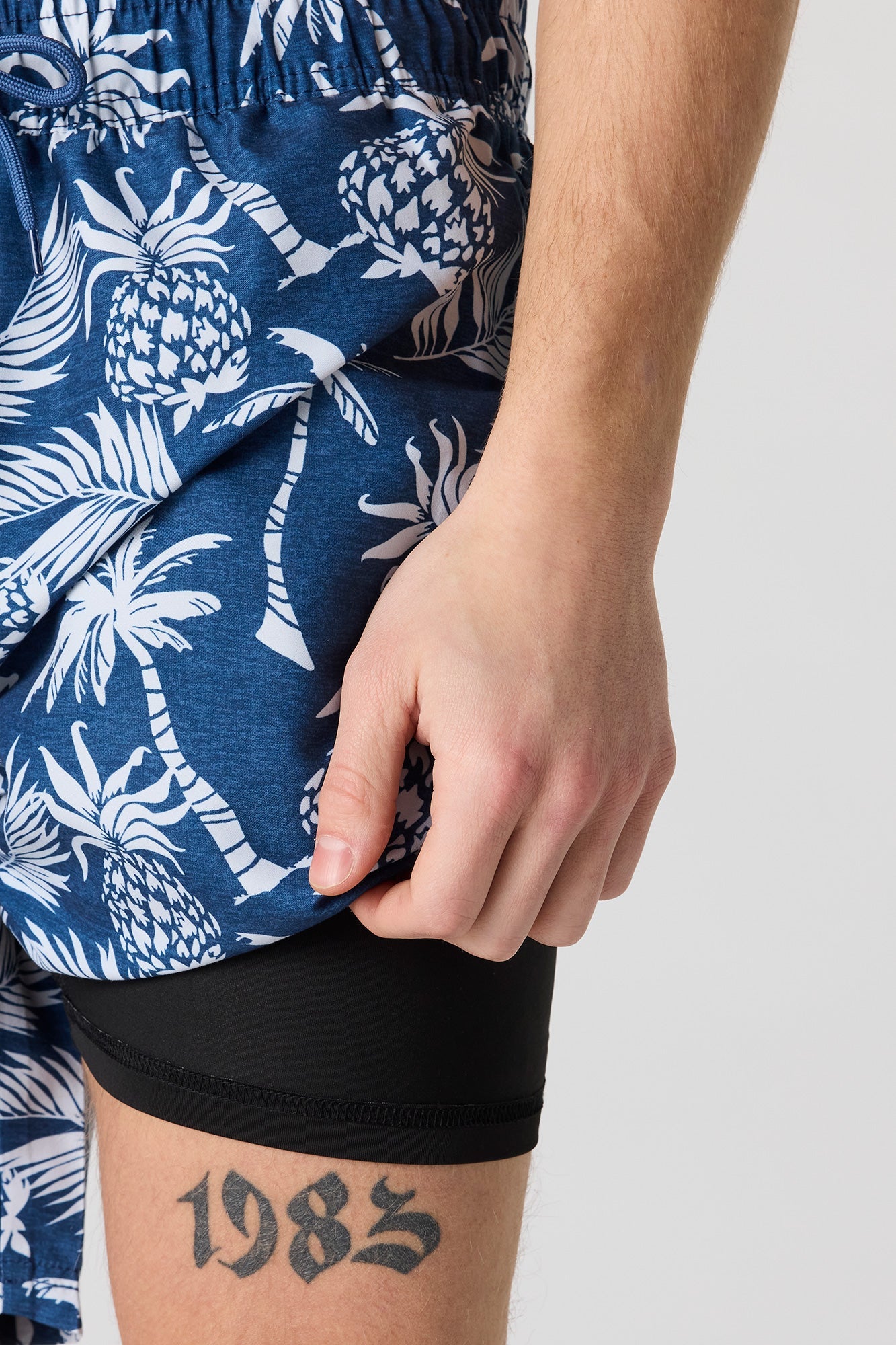 Palm Tree Print Swim Short