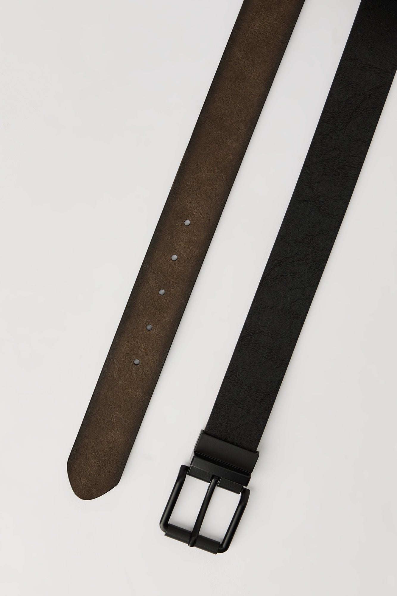 Faux Leather Reversible Belt