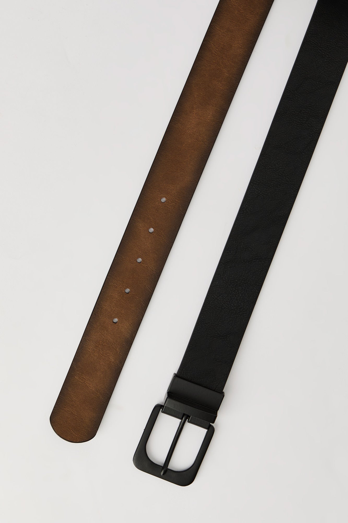Faux Leather Reversible Belt