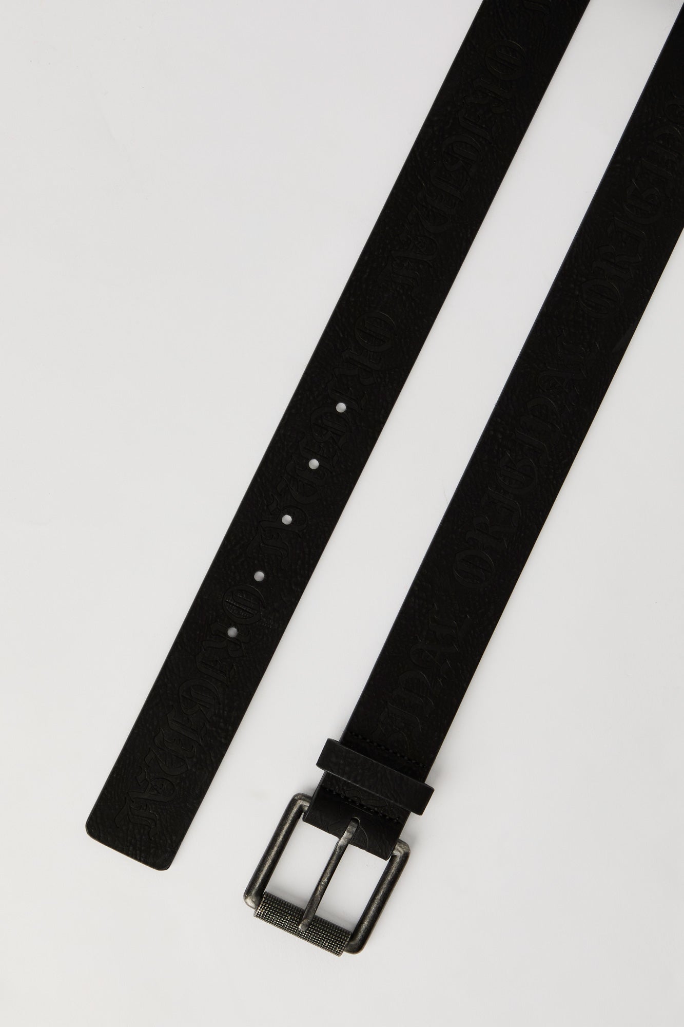 Faux Leather Embossed Belt