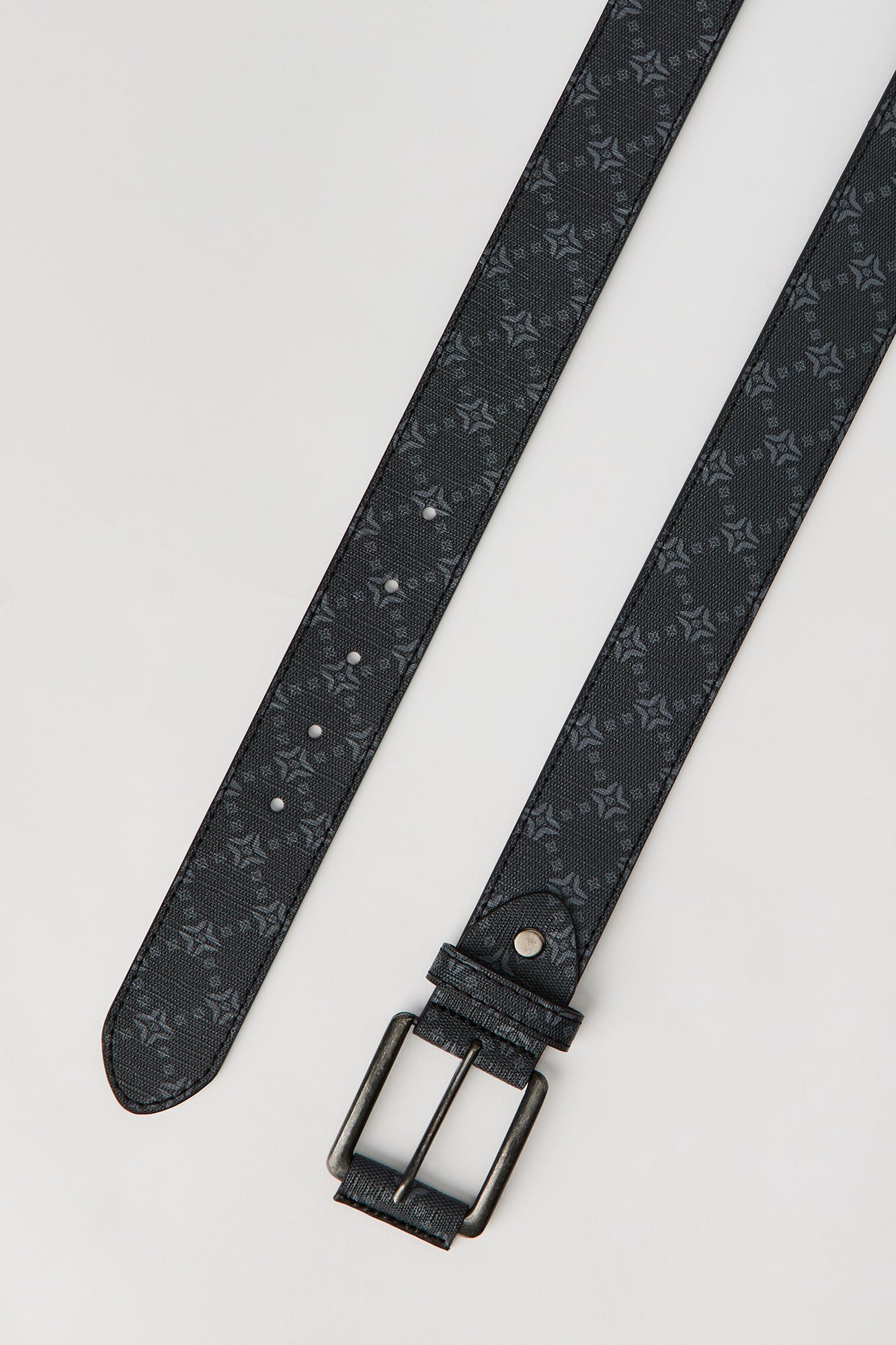 Printed Faux-Leather Belt