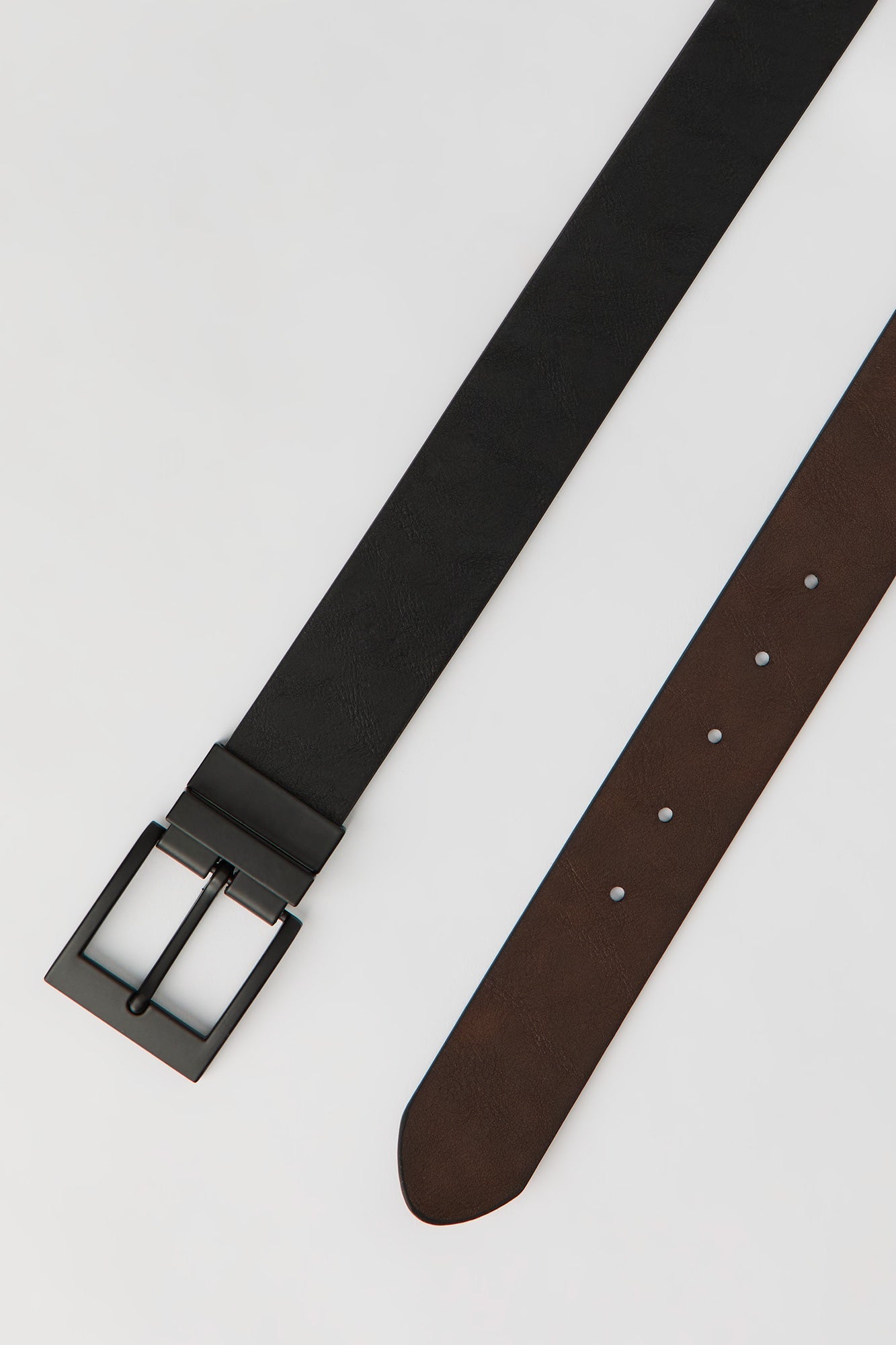 Faux Leather Reversible Belt