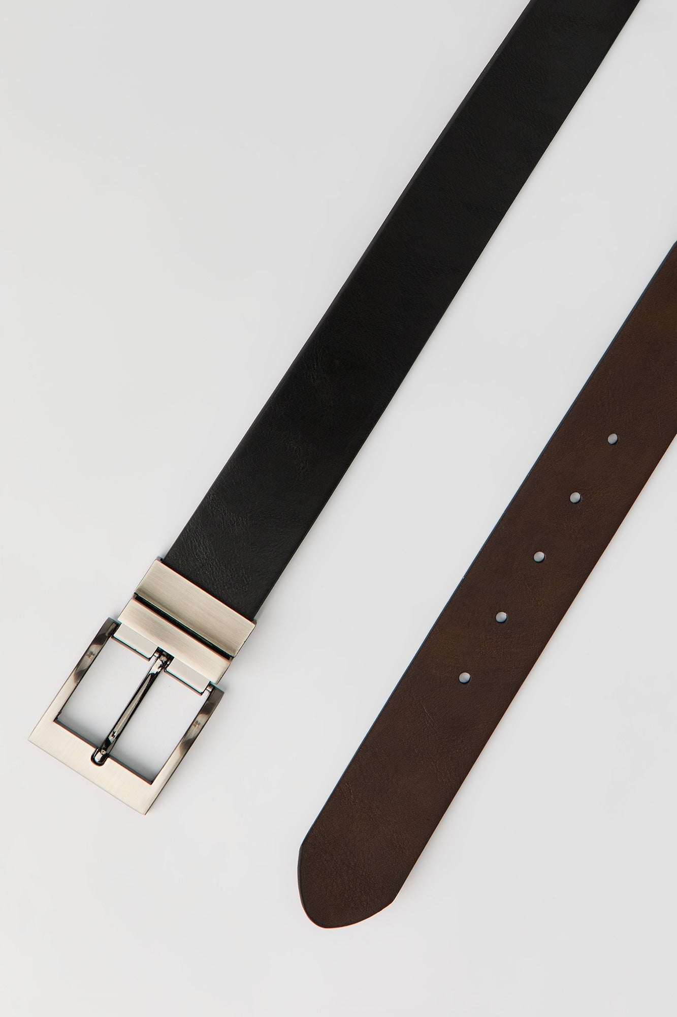 Faux Leather Reversible Belt