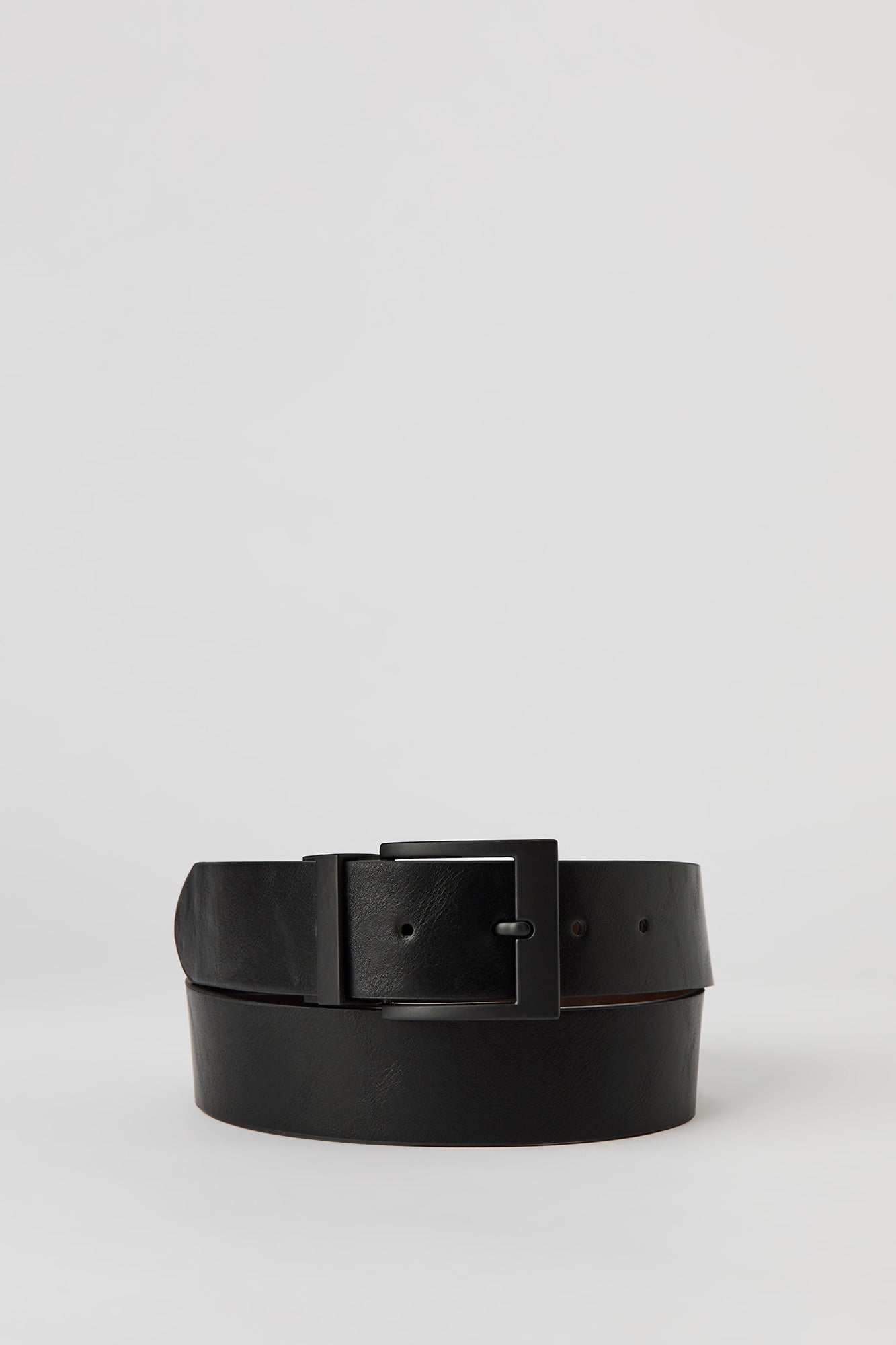 Faux Leather Reversible Belt