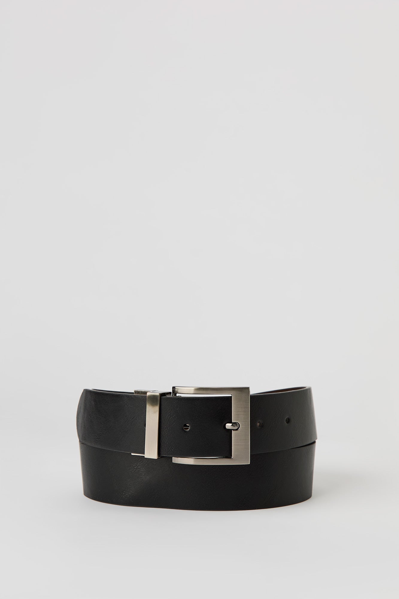Faux Leather Reversible Belt