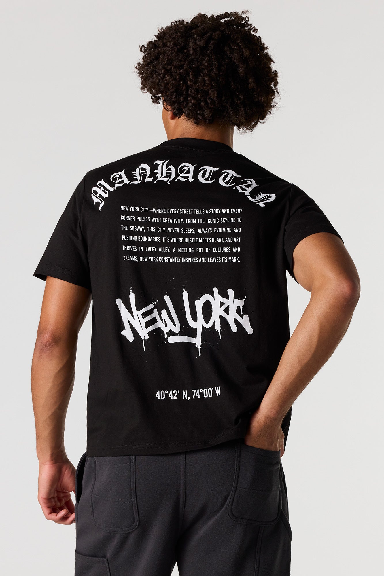 Premium Heavyweight Cotton Manhattan Graphic T-Shirt