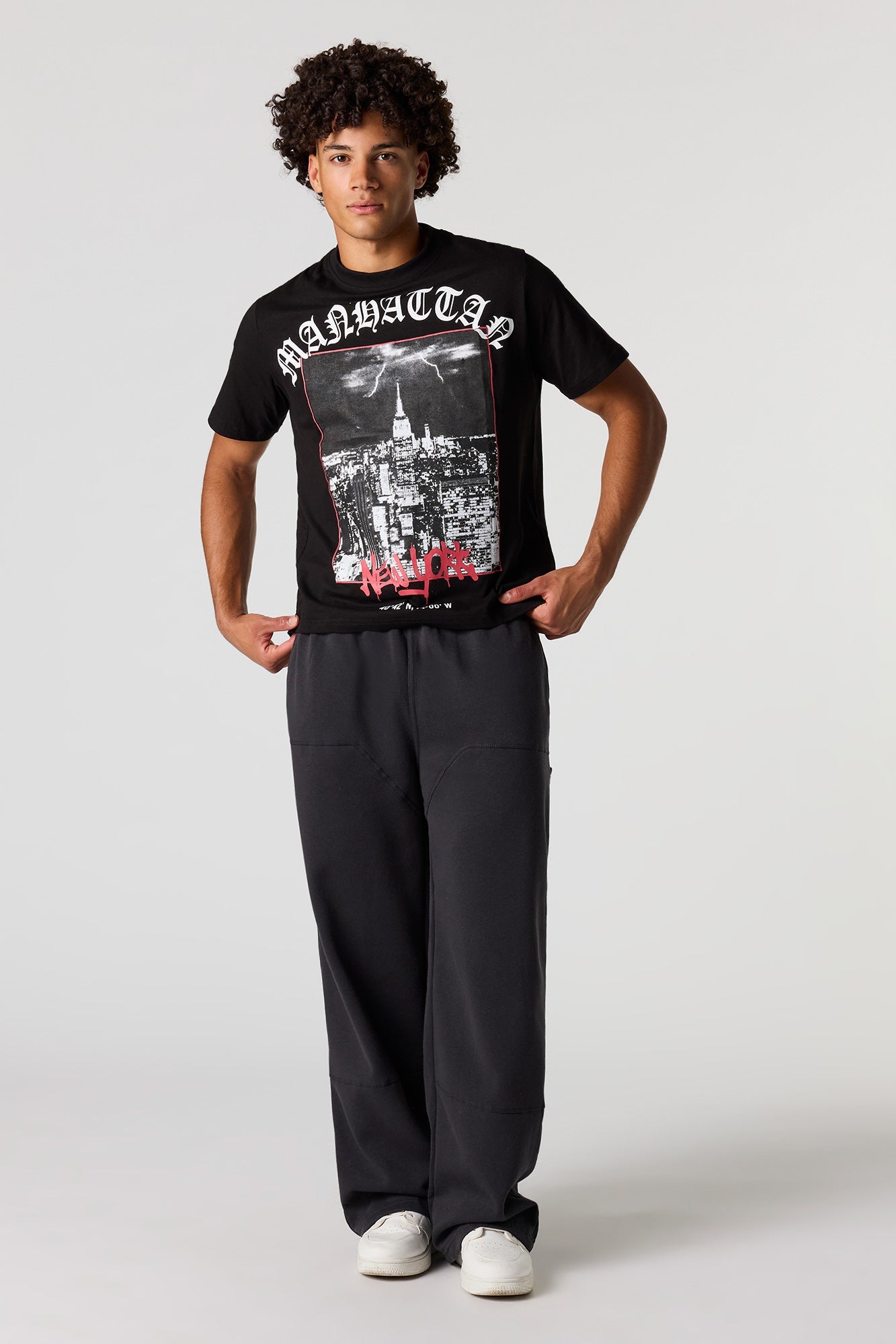 Premium Heavyweight Cotton Manhattan Graphic T-Shirt