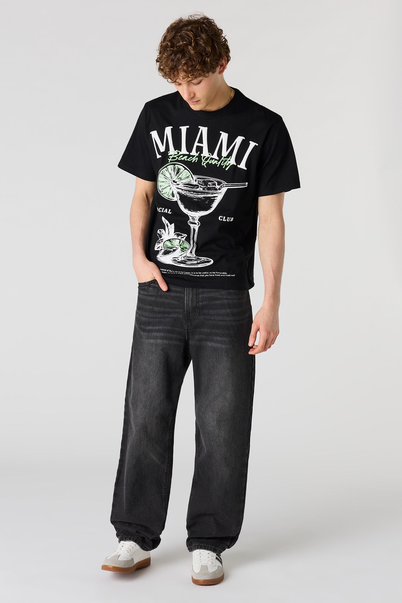 Cocktail Puff Print T-Shirt