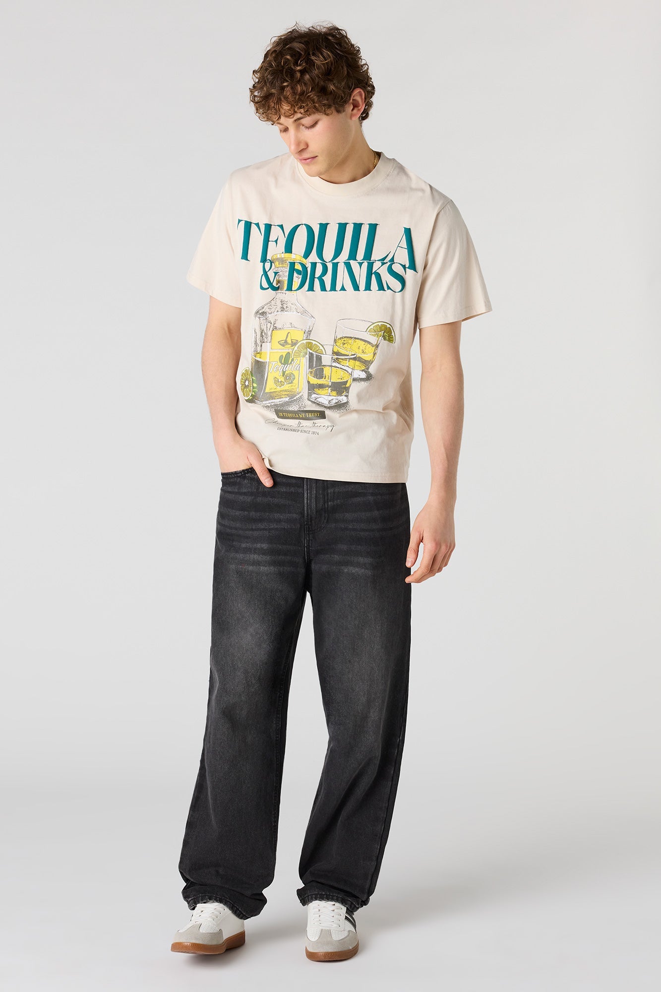 Cocktail Puff Print T-Shirt