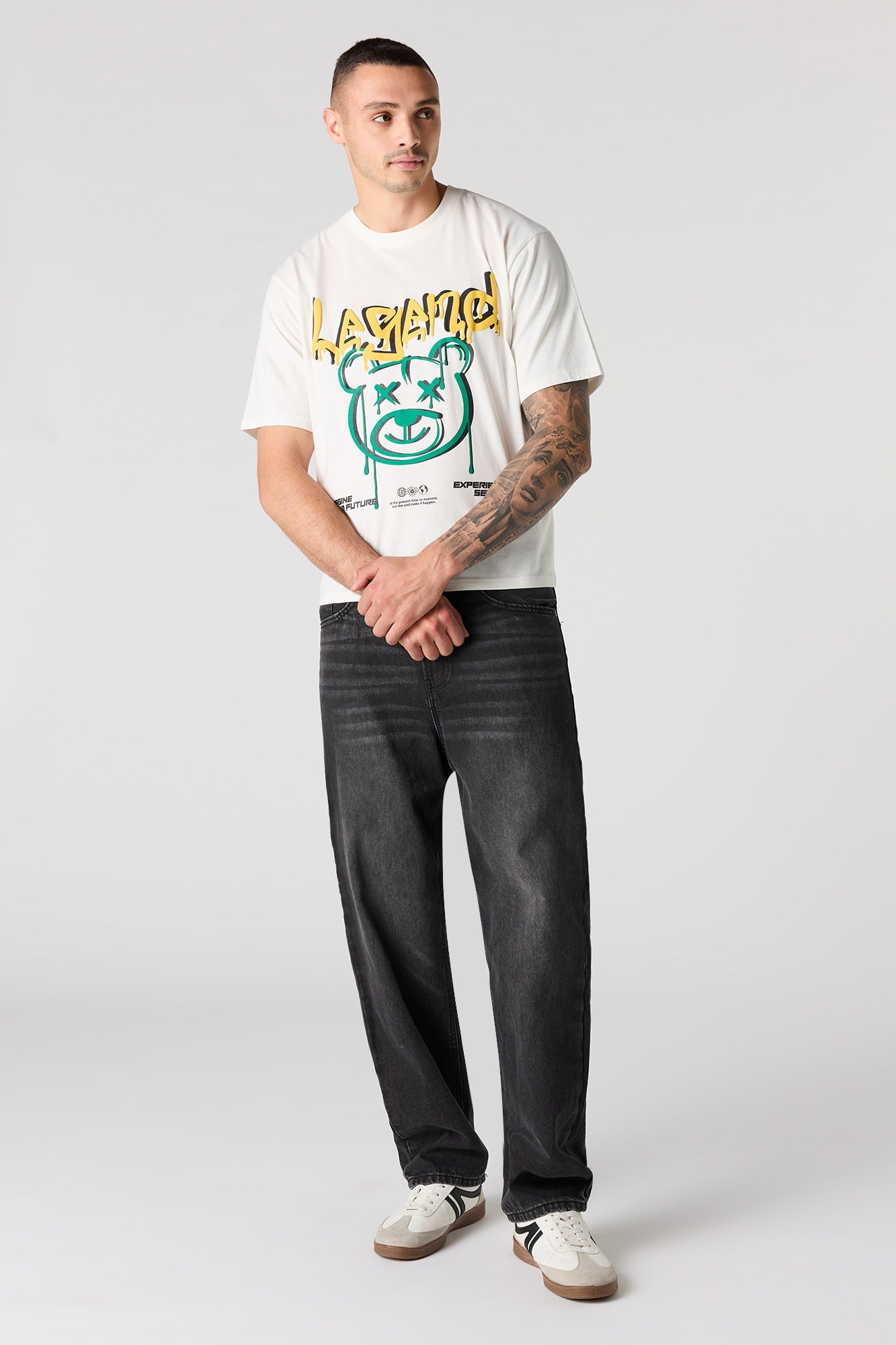 Bear Puff Print T-Shirt