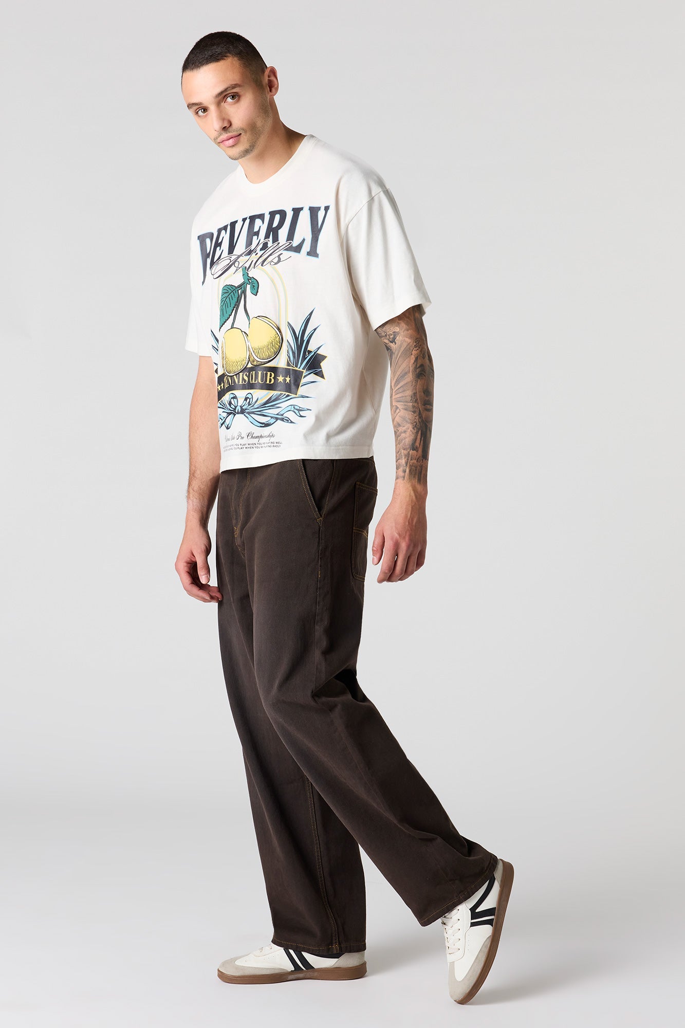 Beverly Hills Puff Print Boxy T-Shirt