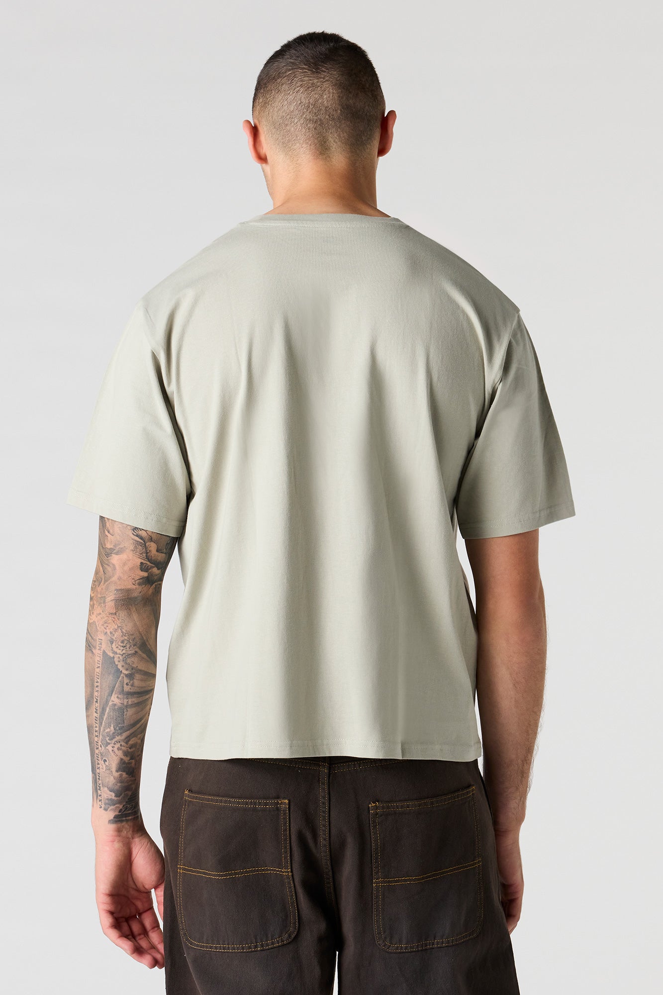 LA Bear Puff Print Boxy T-Shirt