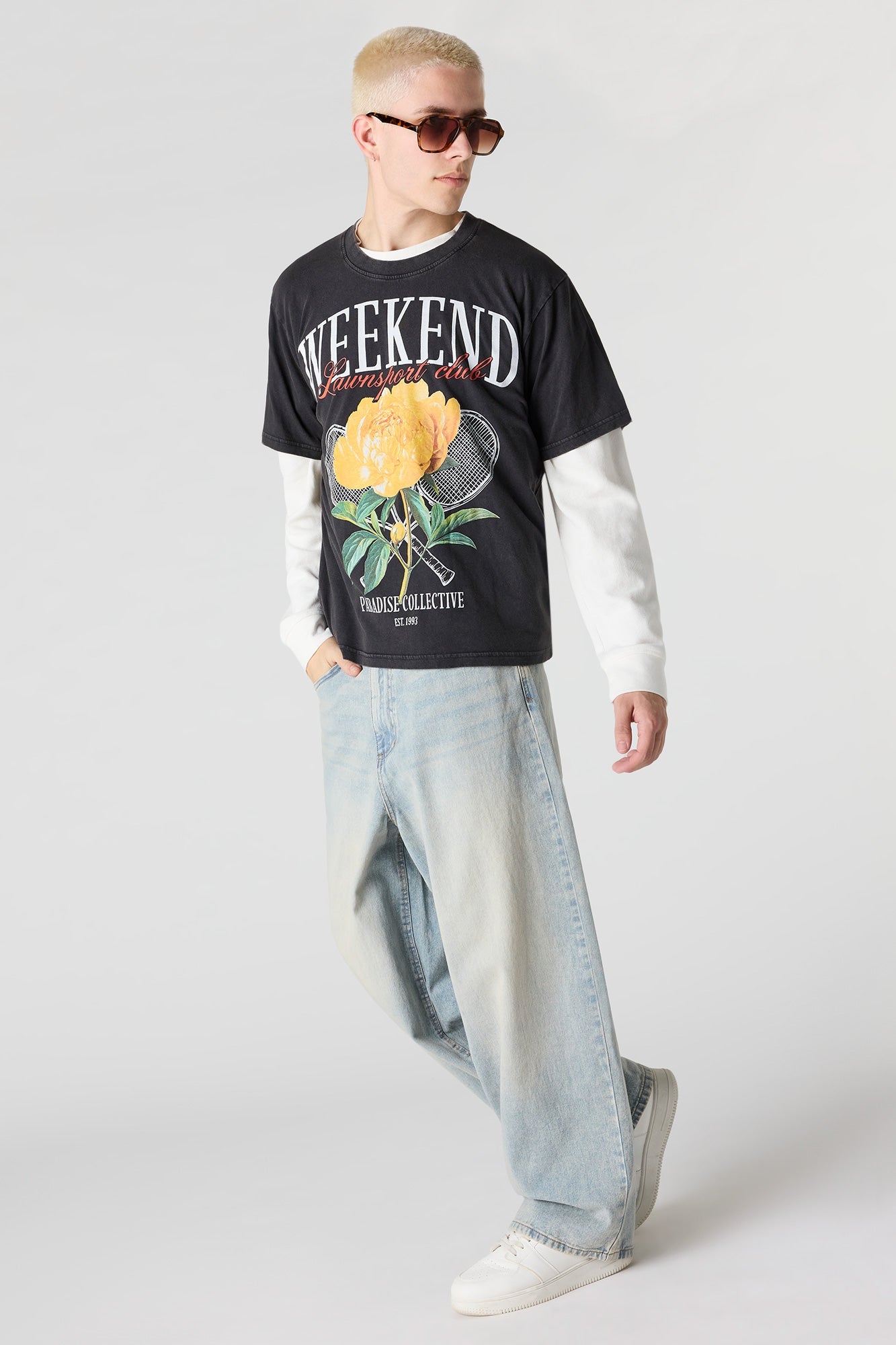 Club Graphic Washed T-Shirt