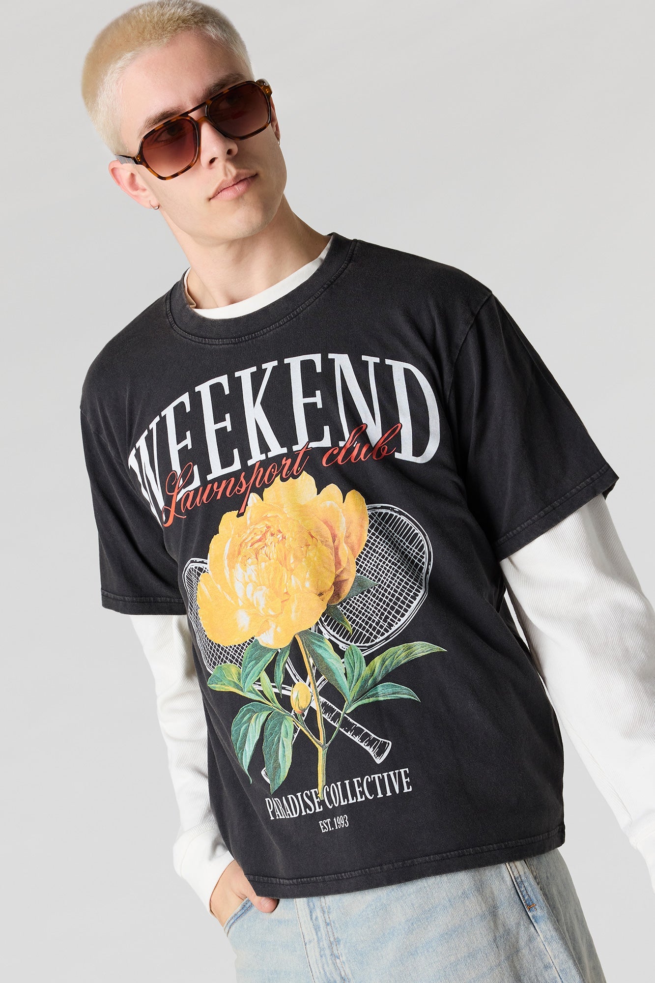 Club Graphic Washed T-Shirt