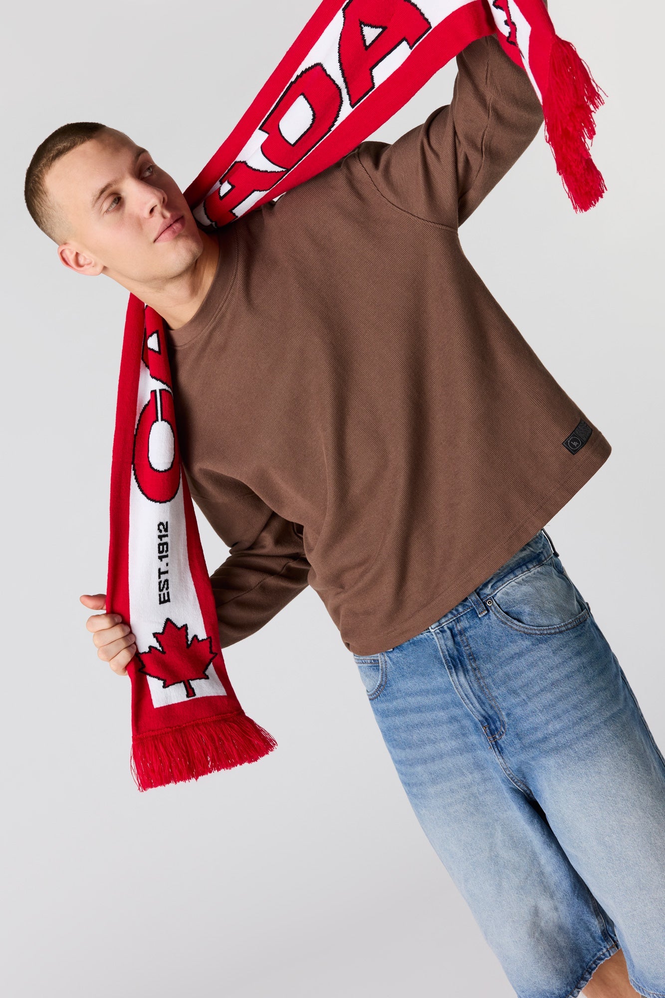 Canada Jacquard Knit Scarf