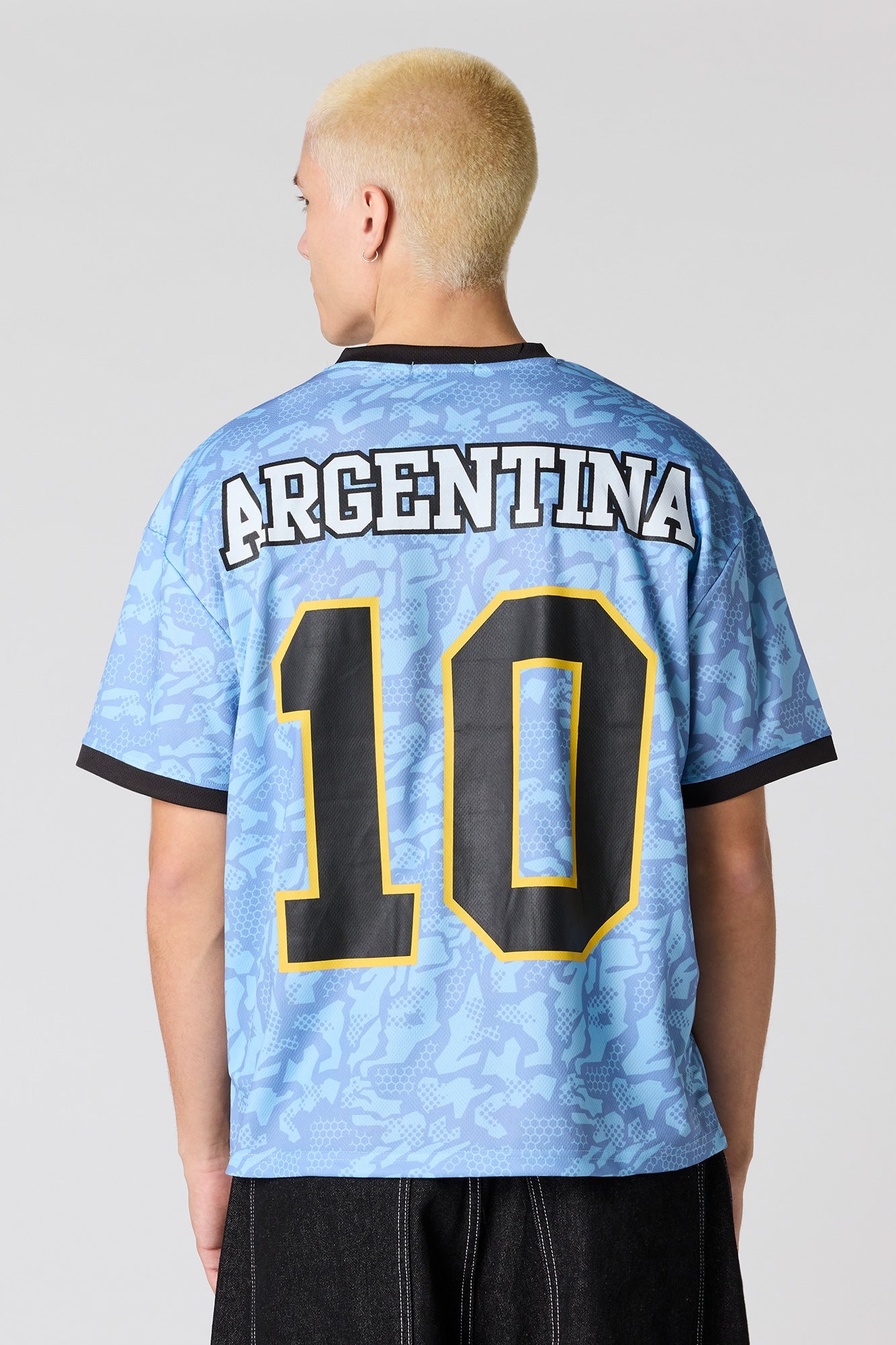 Argentina Graphic Mesh Soccer Jersey