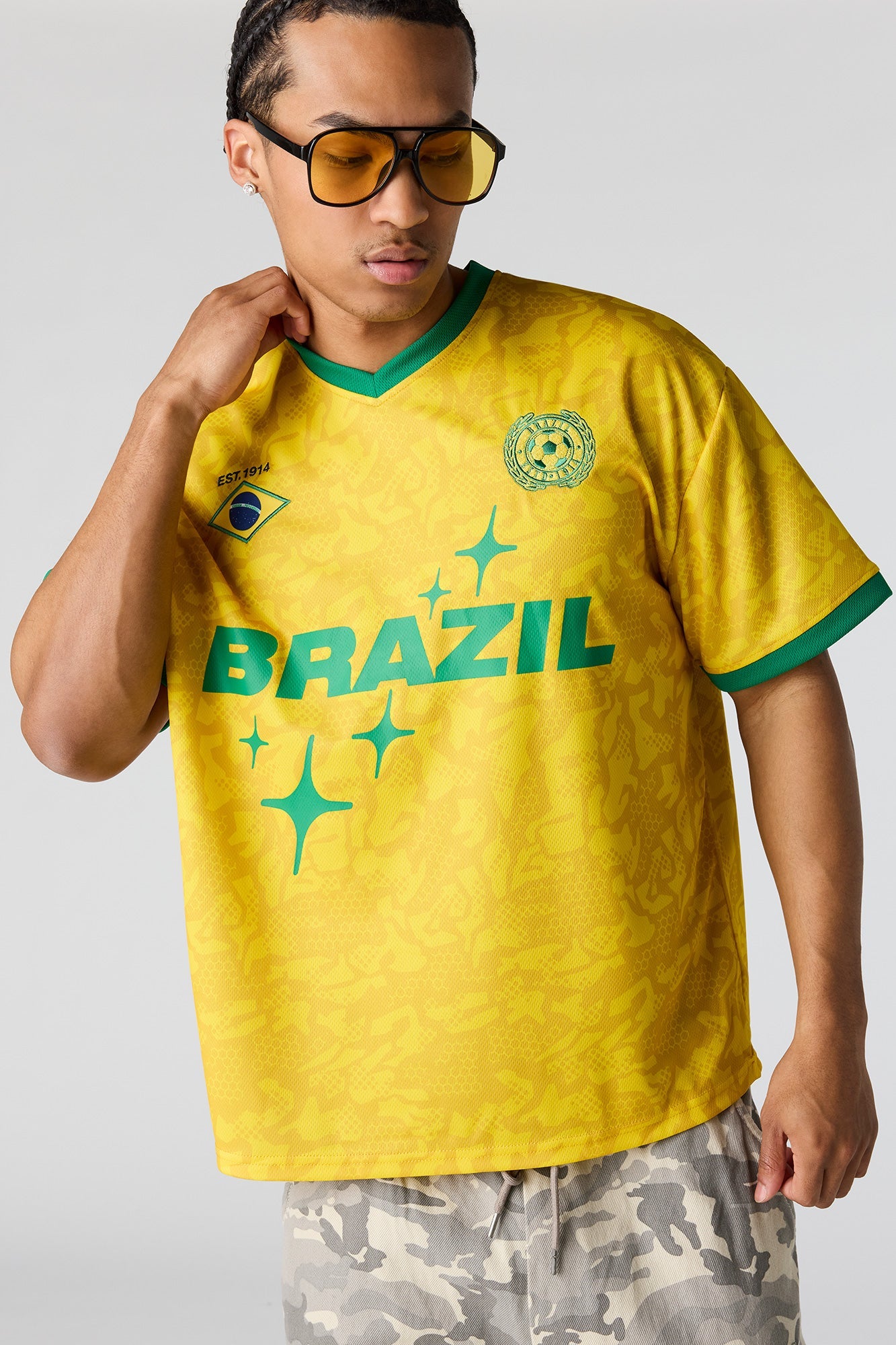 Brazil Graphic Mesh Jersey