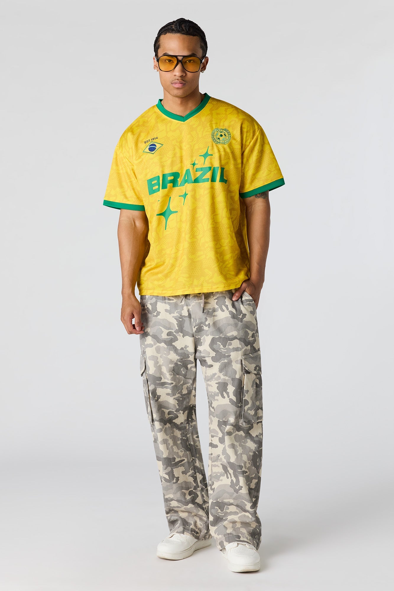 Brazil Graphic Mesh Jersey