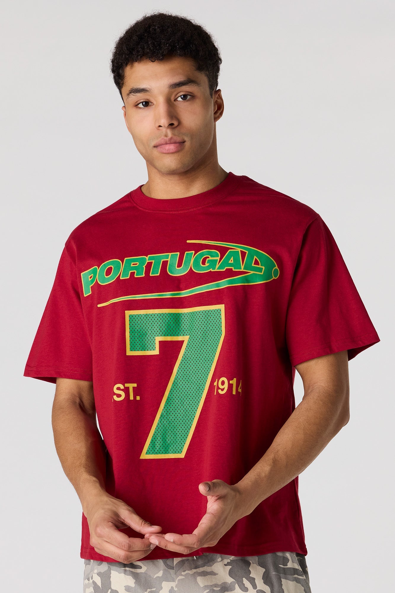 Premium Heavyweight Cotton Portugal Graphic T-Shirt