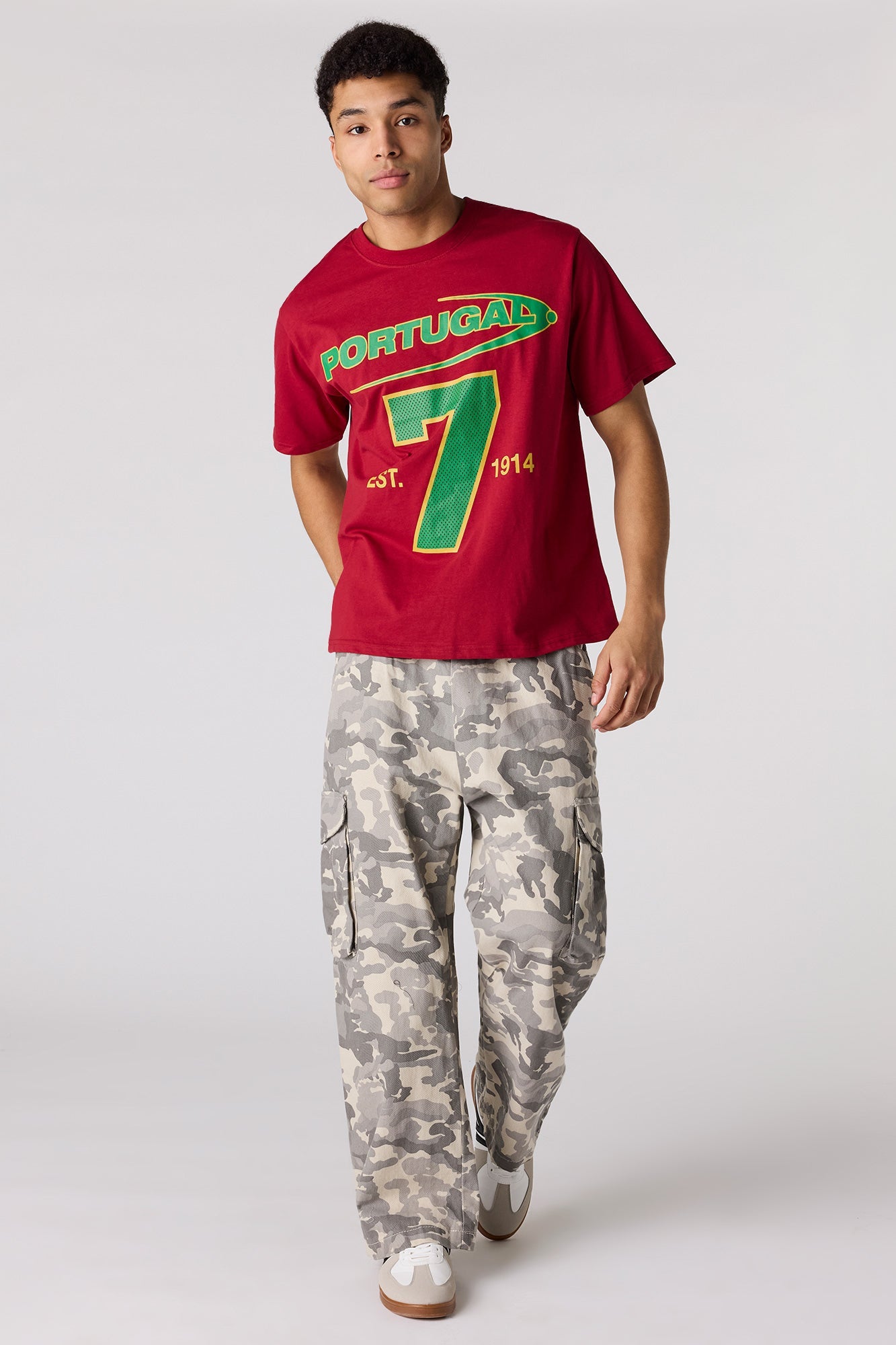 Premium Heavyweight Cotton Portugal Graphic T-Shirt