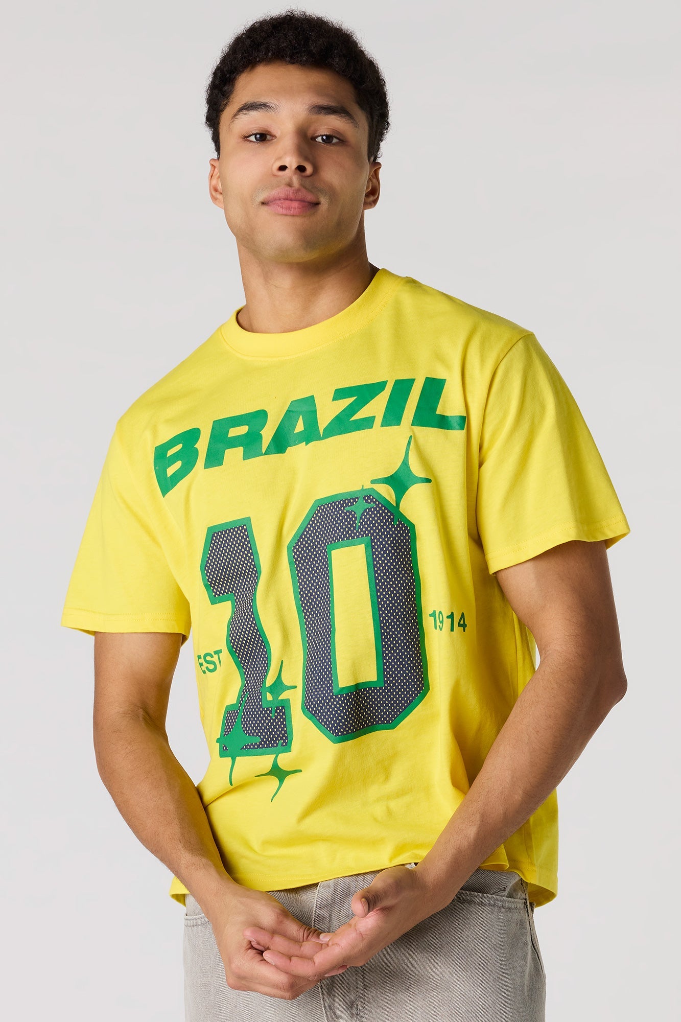 Premium Heavyweight Cotton Brazil Graphic T-Shirt