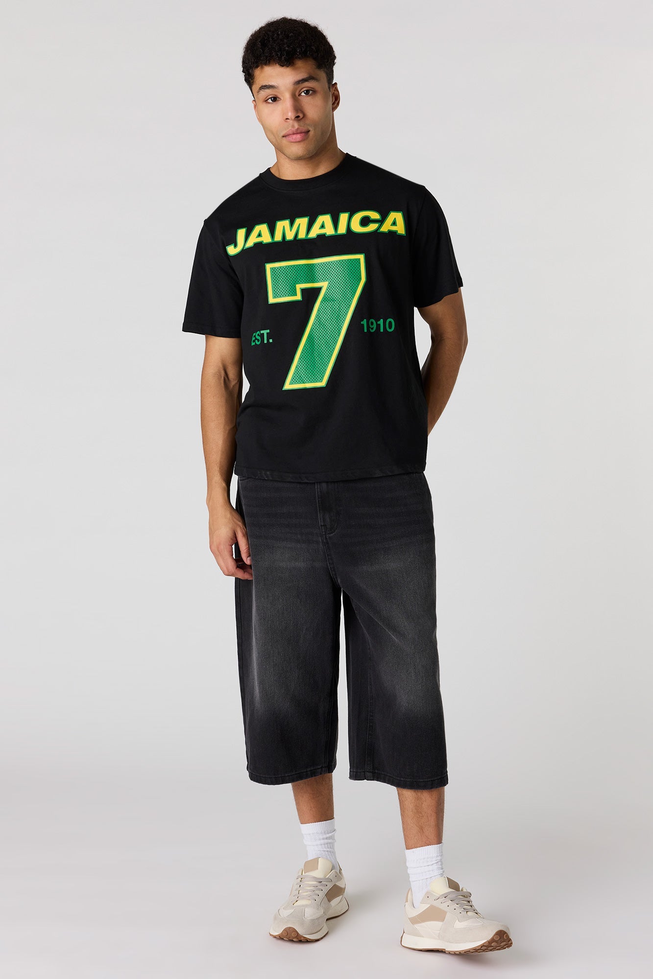 Premium Heavyweight Cotton Jamaica Graphic T-Shirt